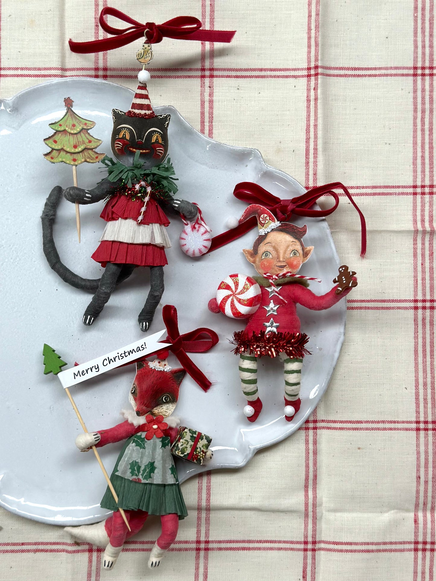 Vintage by Crystal x Johanna Parker Handspun Cotton Peppermint Parade