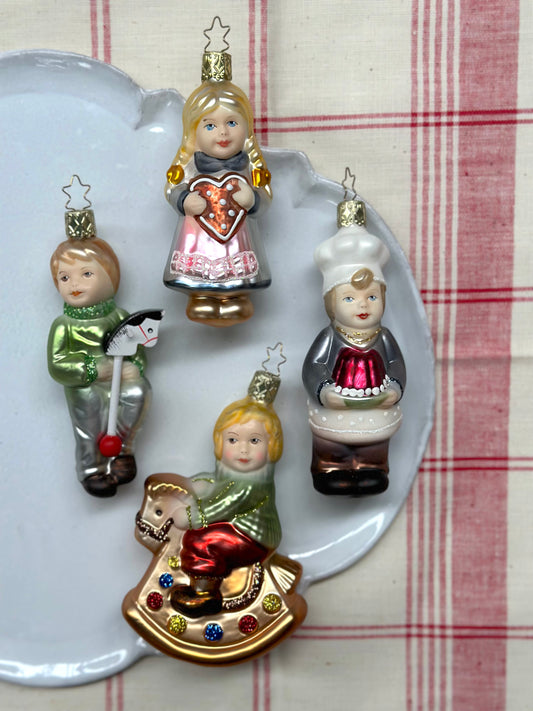 German Glass Christmas Ornaments - Nostalgic Children