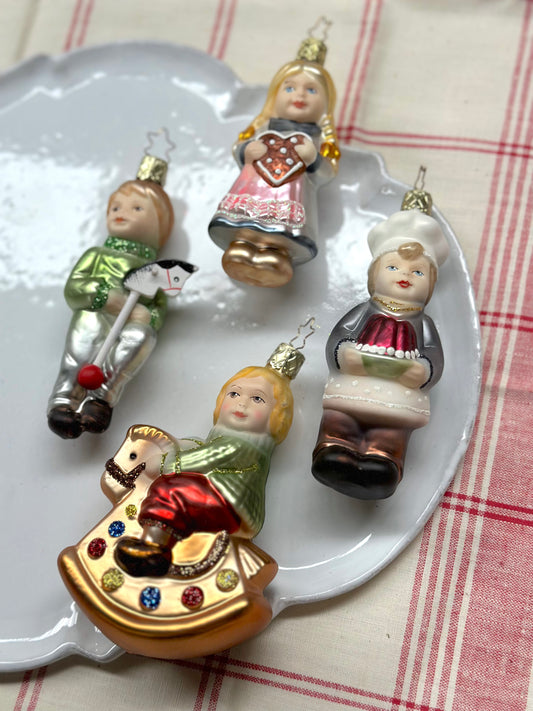 German Glass Christmas Ornaments - Nostalgic Children
