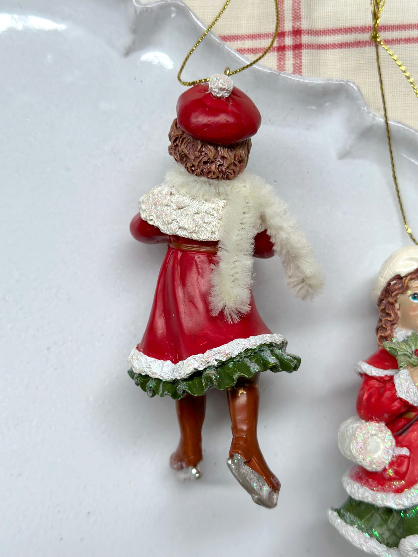 Ice Skating Girls - Set Of 2 - Woodland Christmas