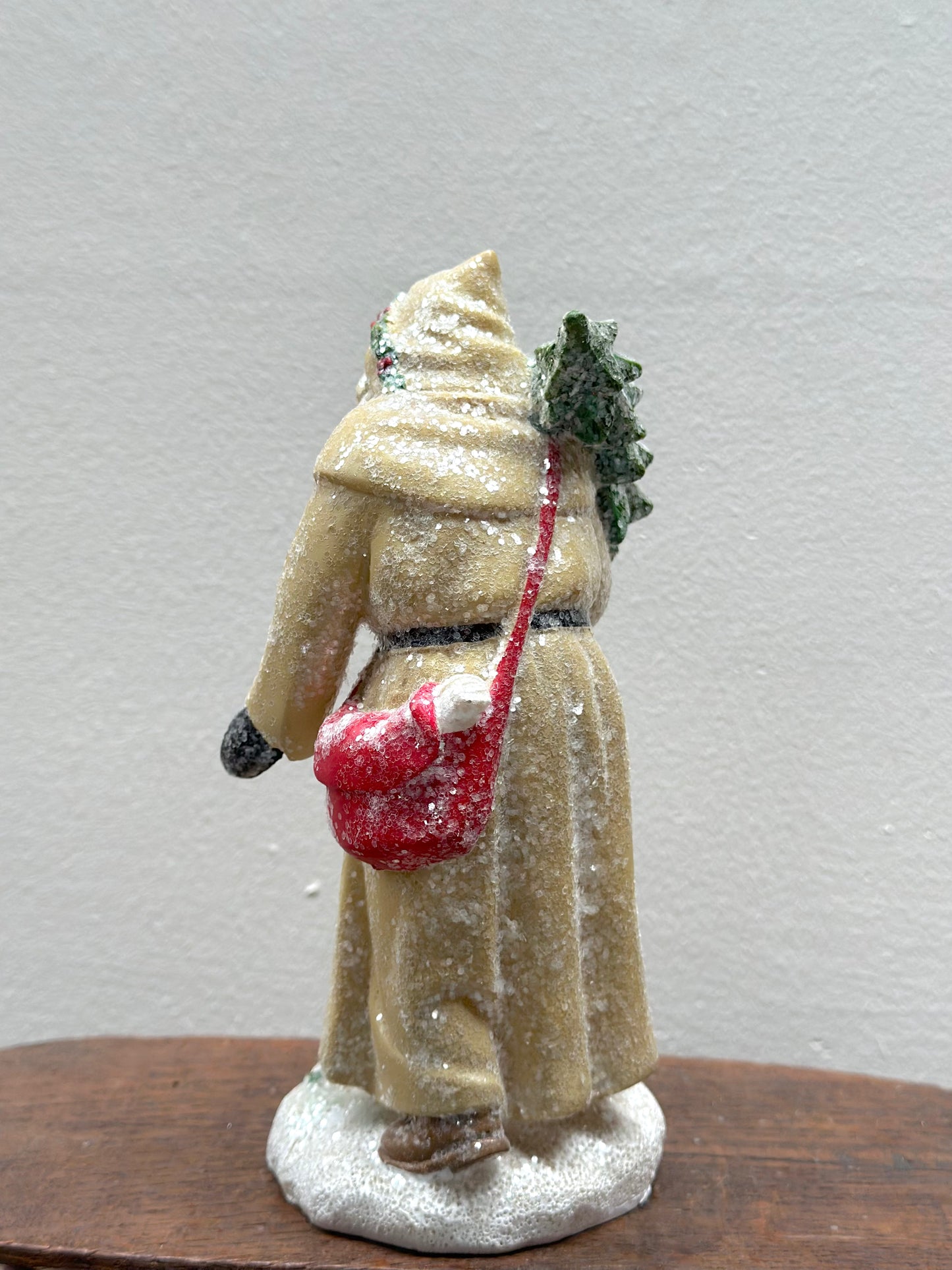 Santa & Girl - Standing Ornament - Woodland Christmas