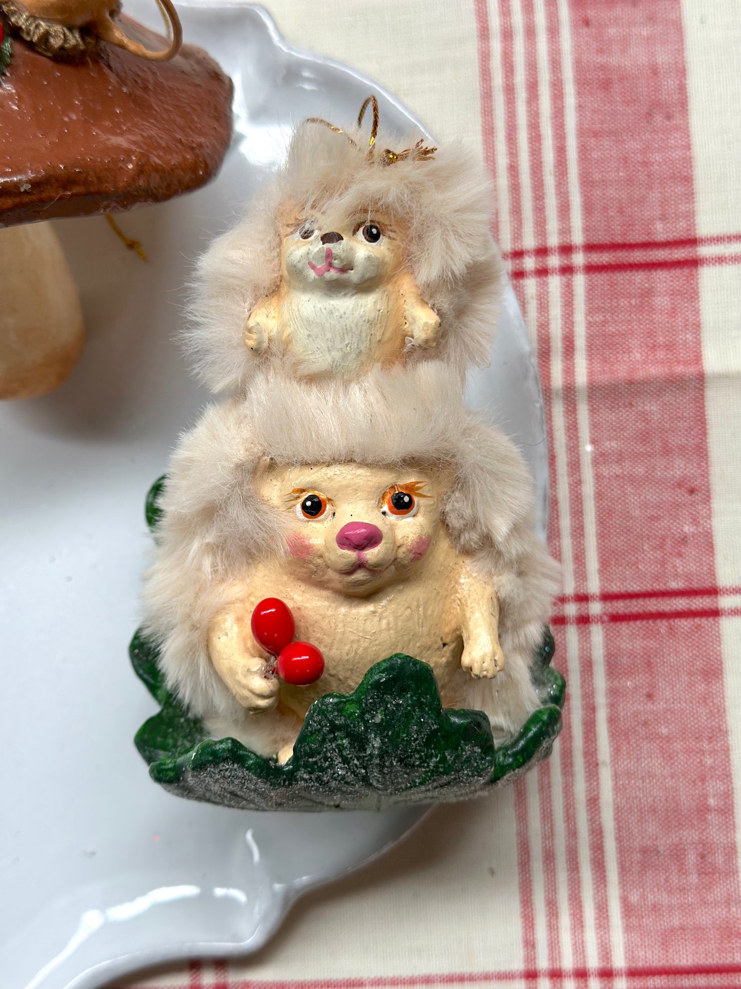 Hedgehogs - Hanging Ornaments - Woodland Christmas