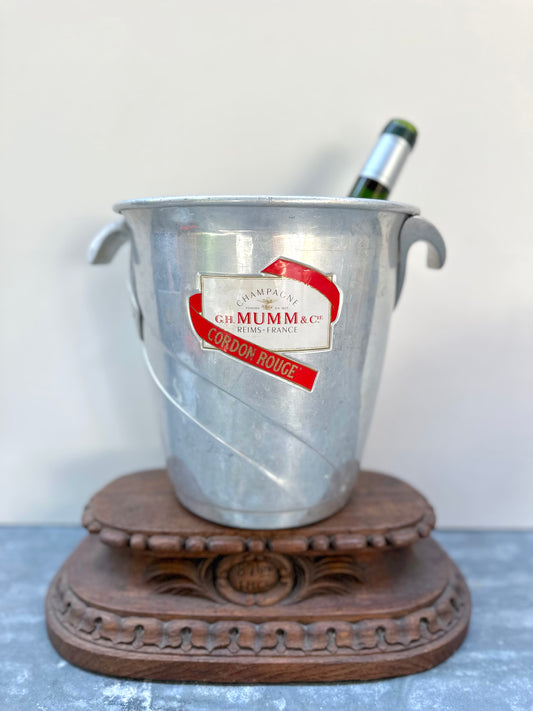 Vintage French Champagne Bucket 'G. H. Mumm Cordon Rouge'