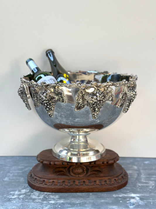 Vintage French Large Silver Champagne Bucket