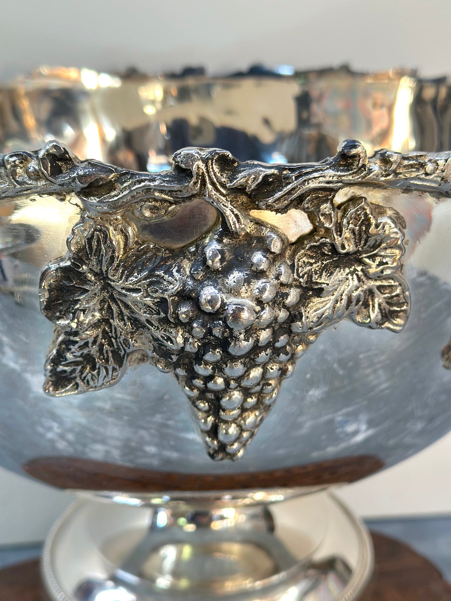 Vintage French Large Silver Champagne Bucket