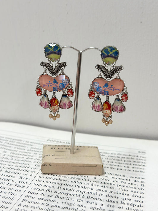 Ayala Bar Large Feather Stud Earrings