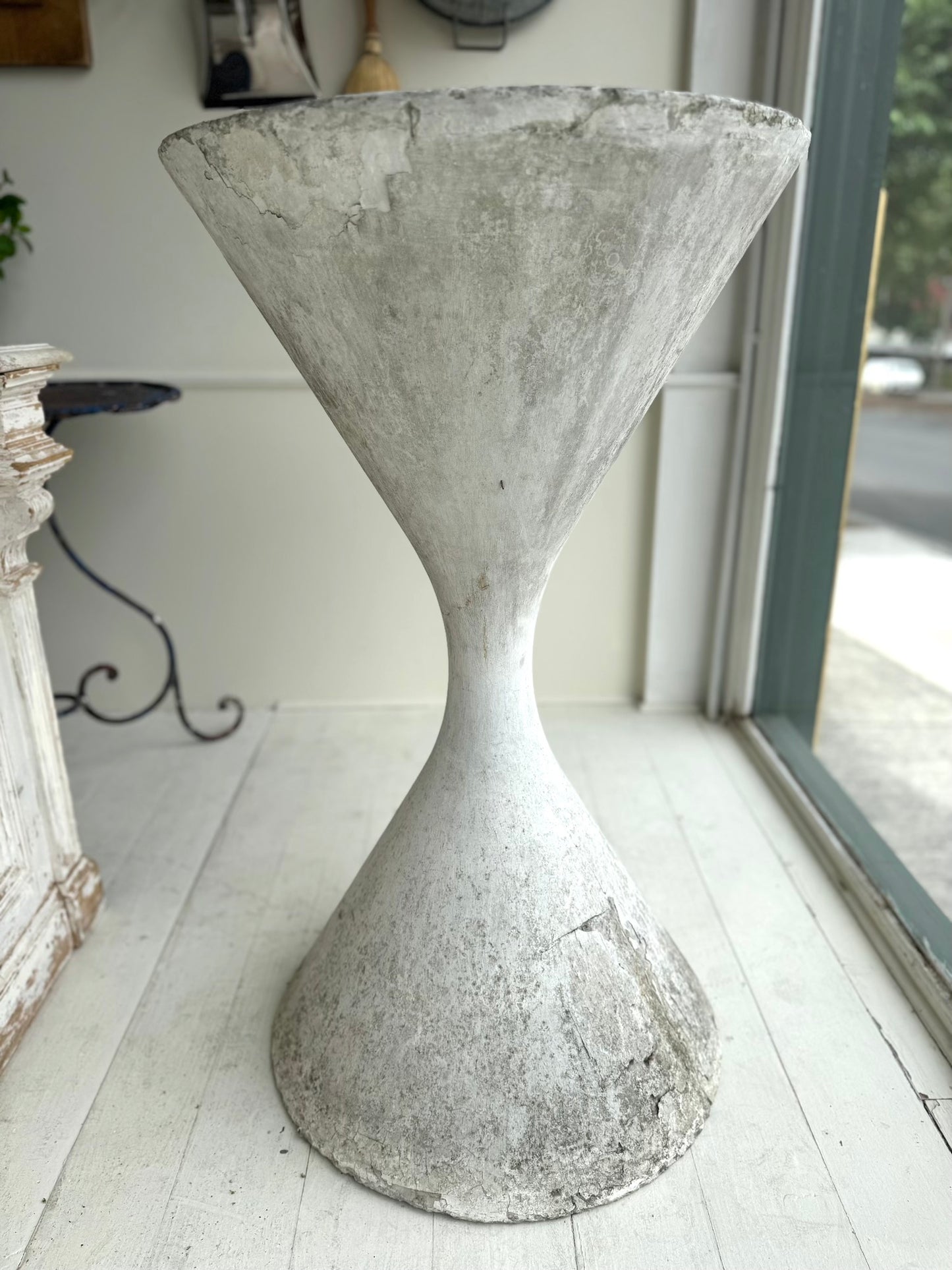 Vintage Willy Guhl Diablo Hourglass Planter