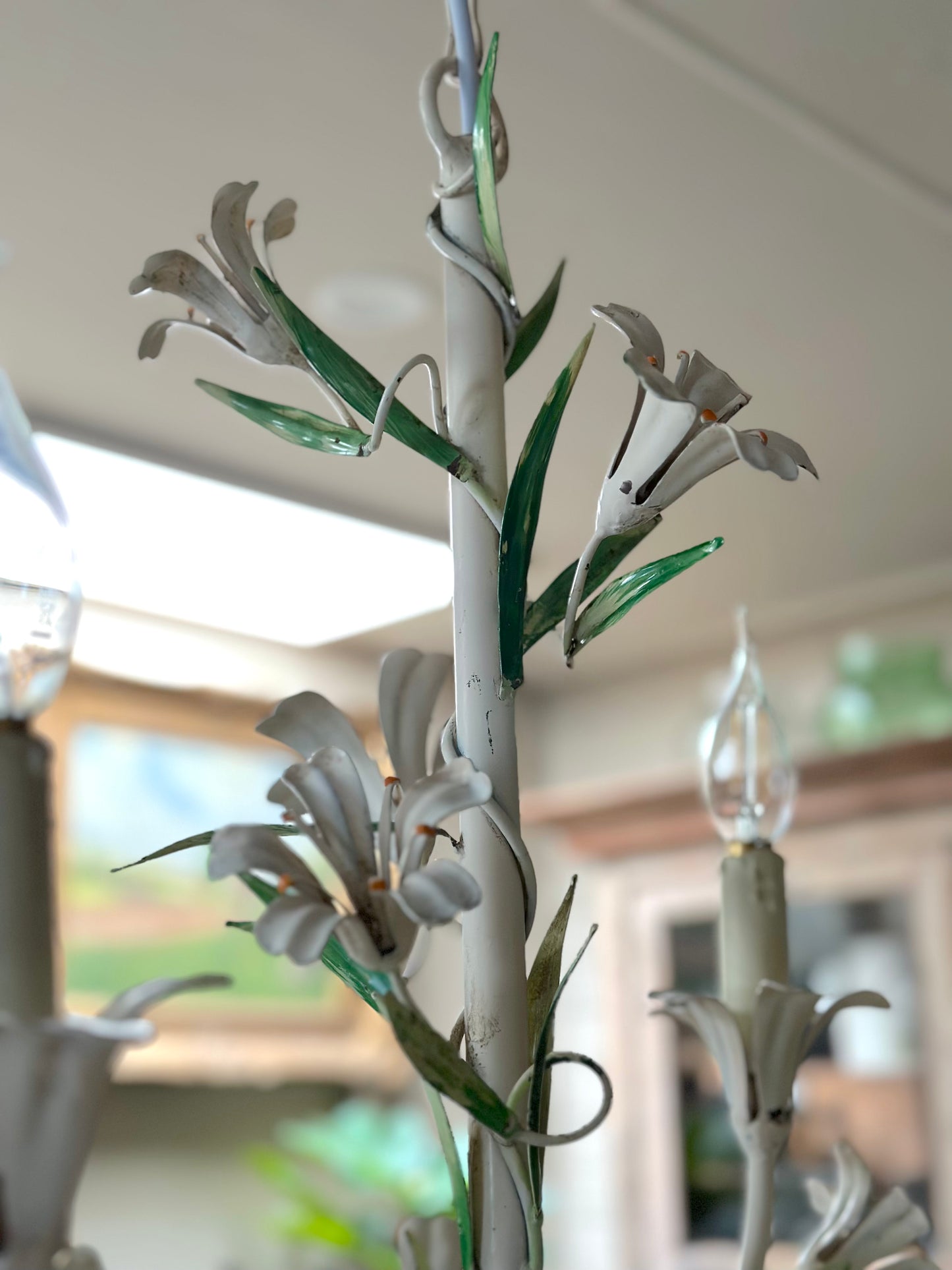 Vintage French Flower Chandelier