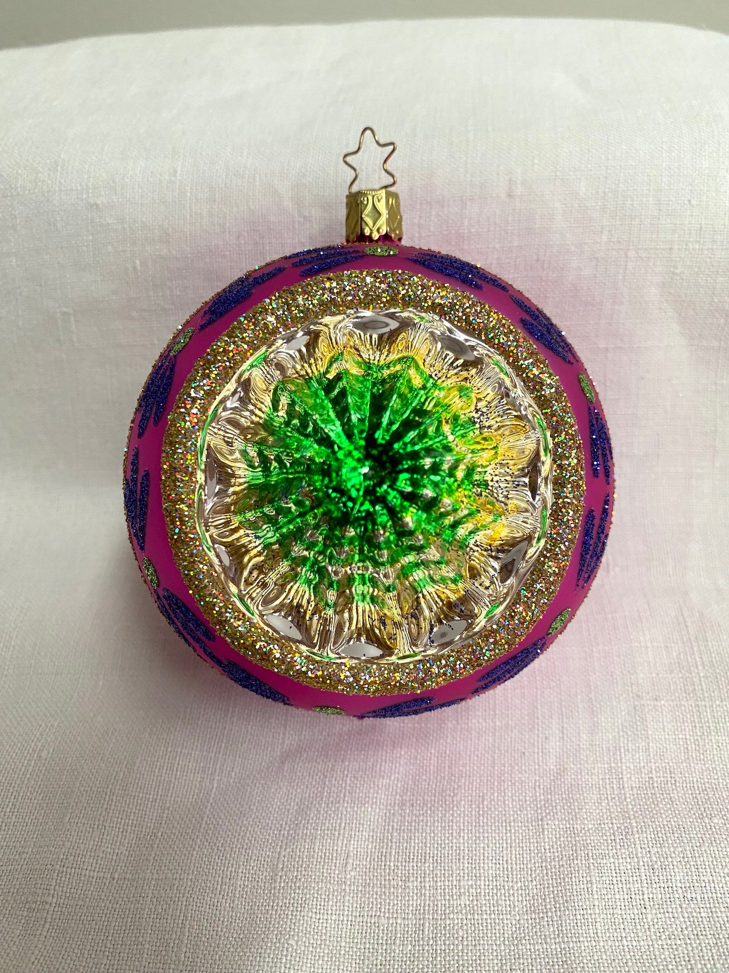 German Glass Christmas Ornament Set - Large Round Shiny Brite