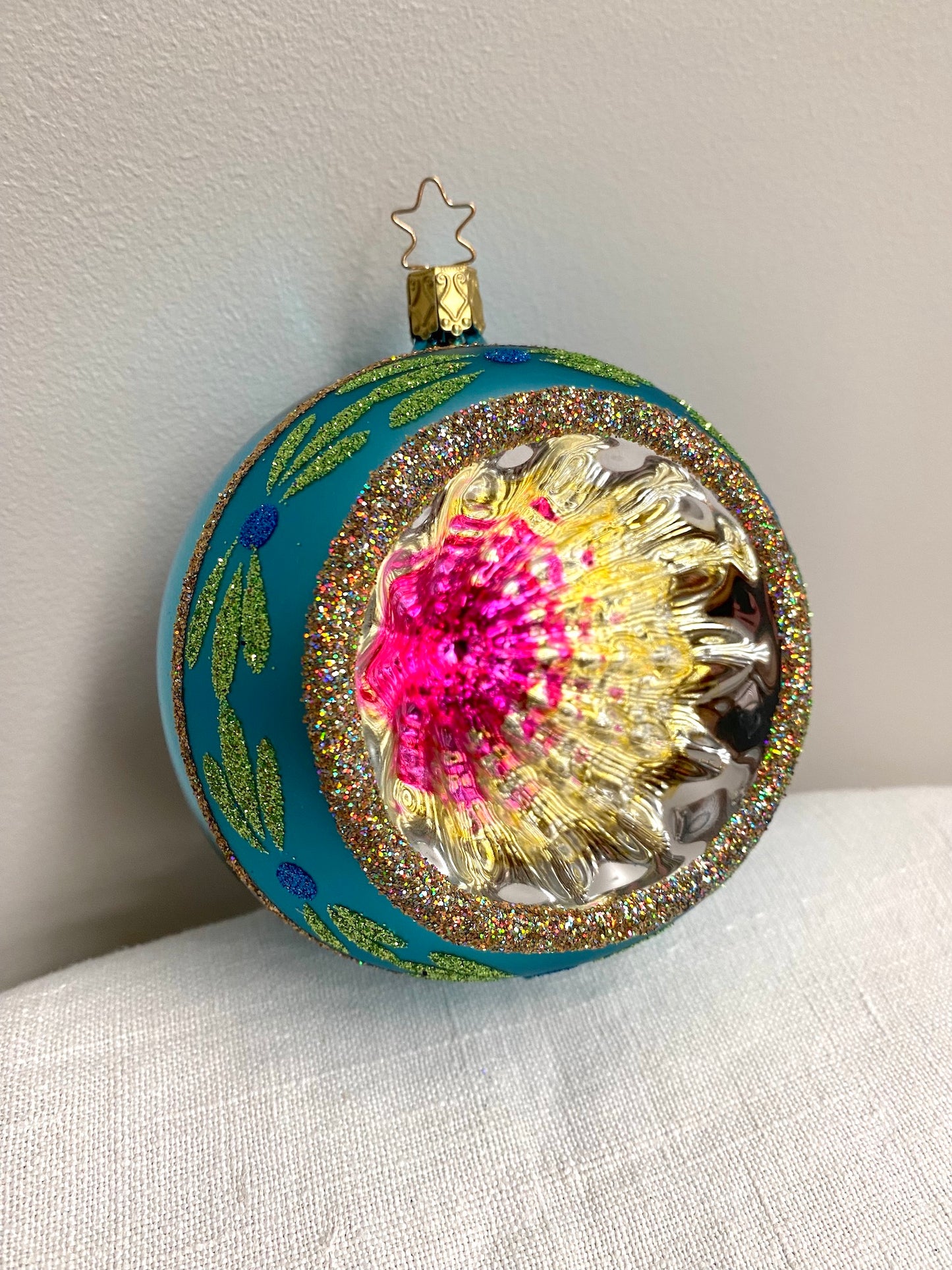 German Glass Christmas Ornament Set - Large Round Shiny Brite
