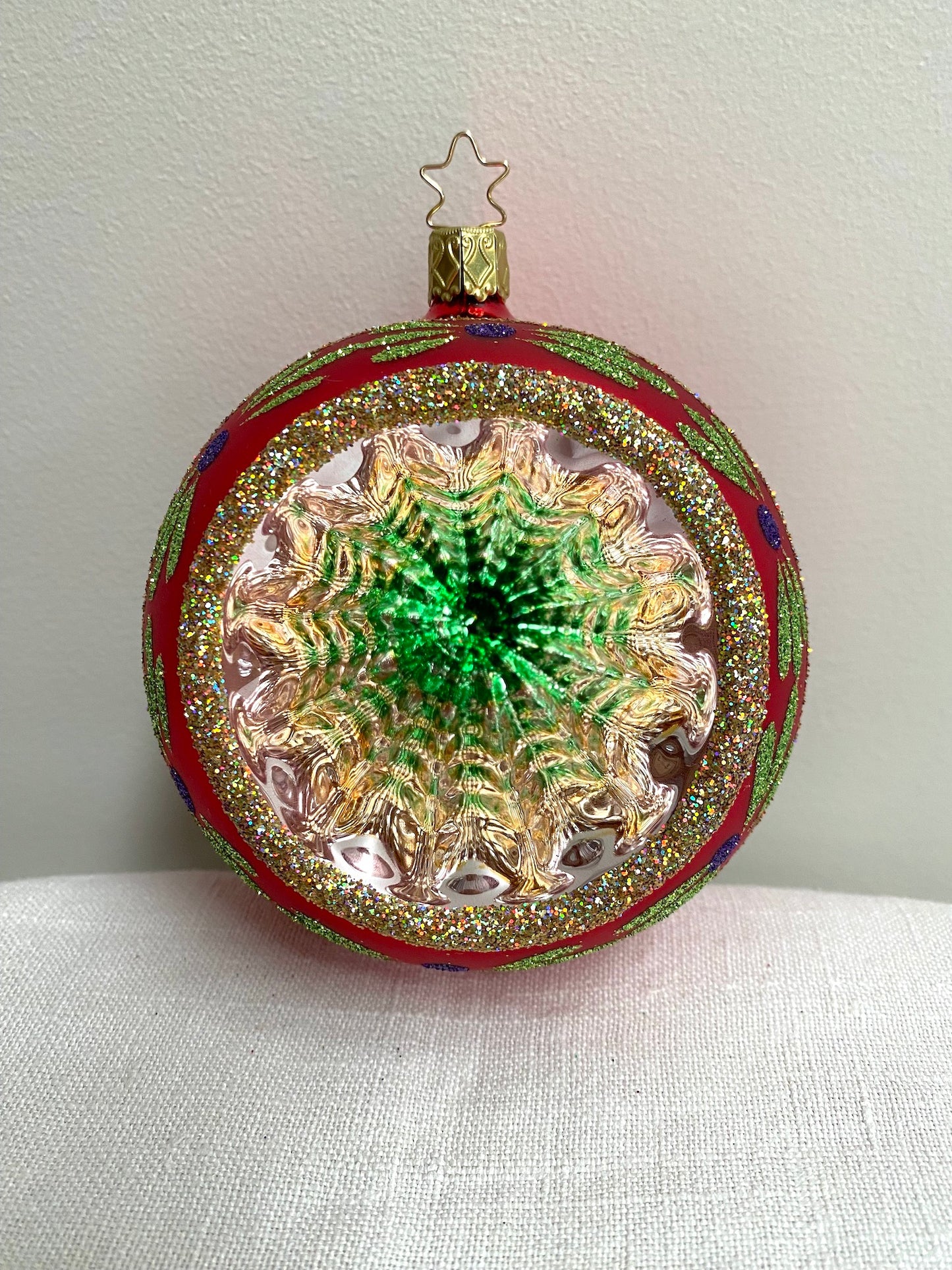 German Glass Christmas Ornament Set - Large Round Shiny Brite