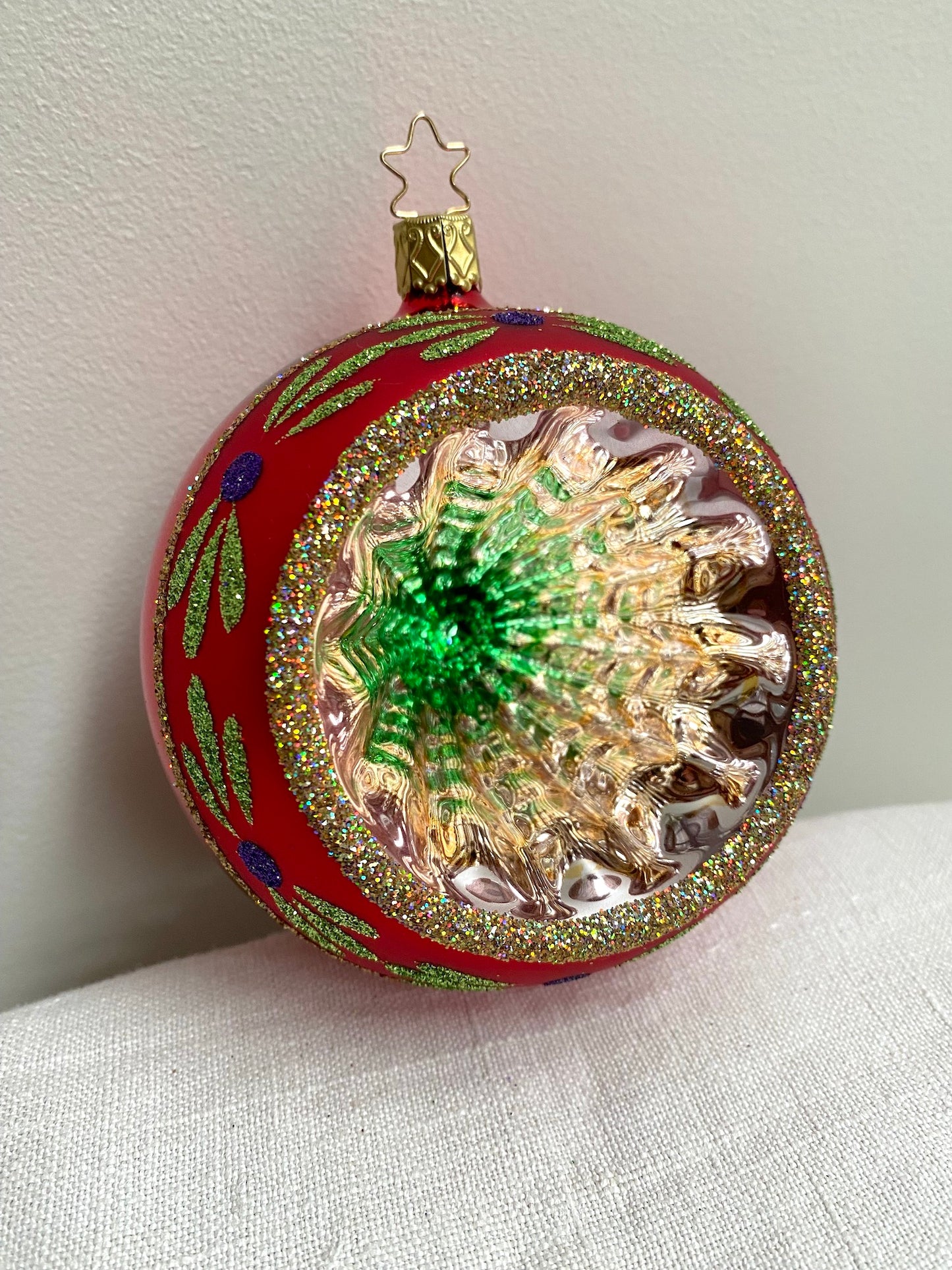 German Glass Christmas Ornament Set - Large Round Shiny Brite