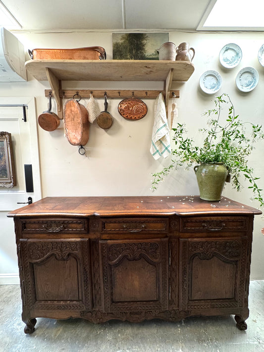 Antique French Oak Farmhouse Sideboard