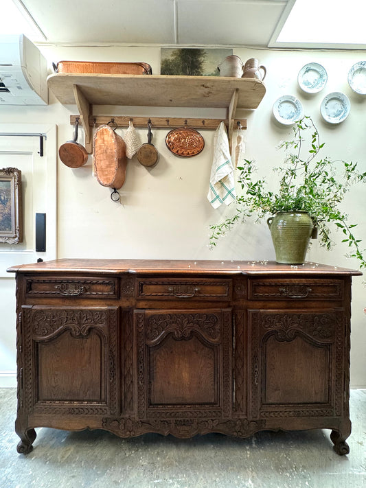 Antique French Oak Farmhouse Sideboard