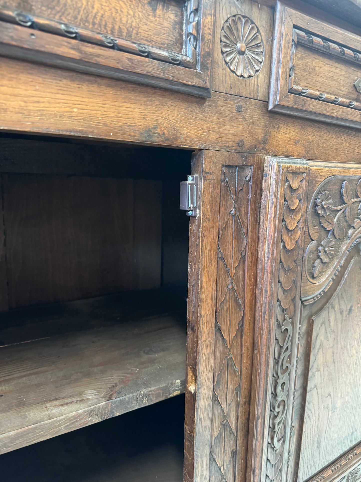 Antique French Oak Farmhouse Sideboard