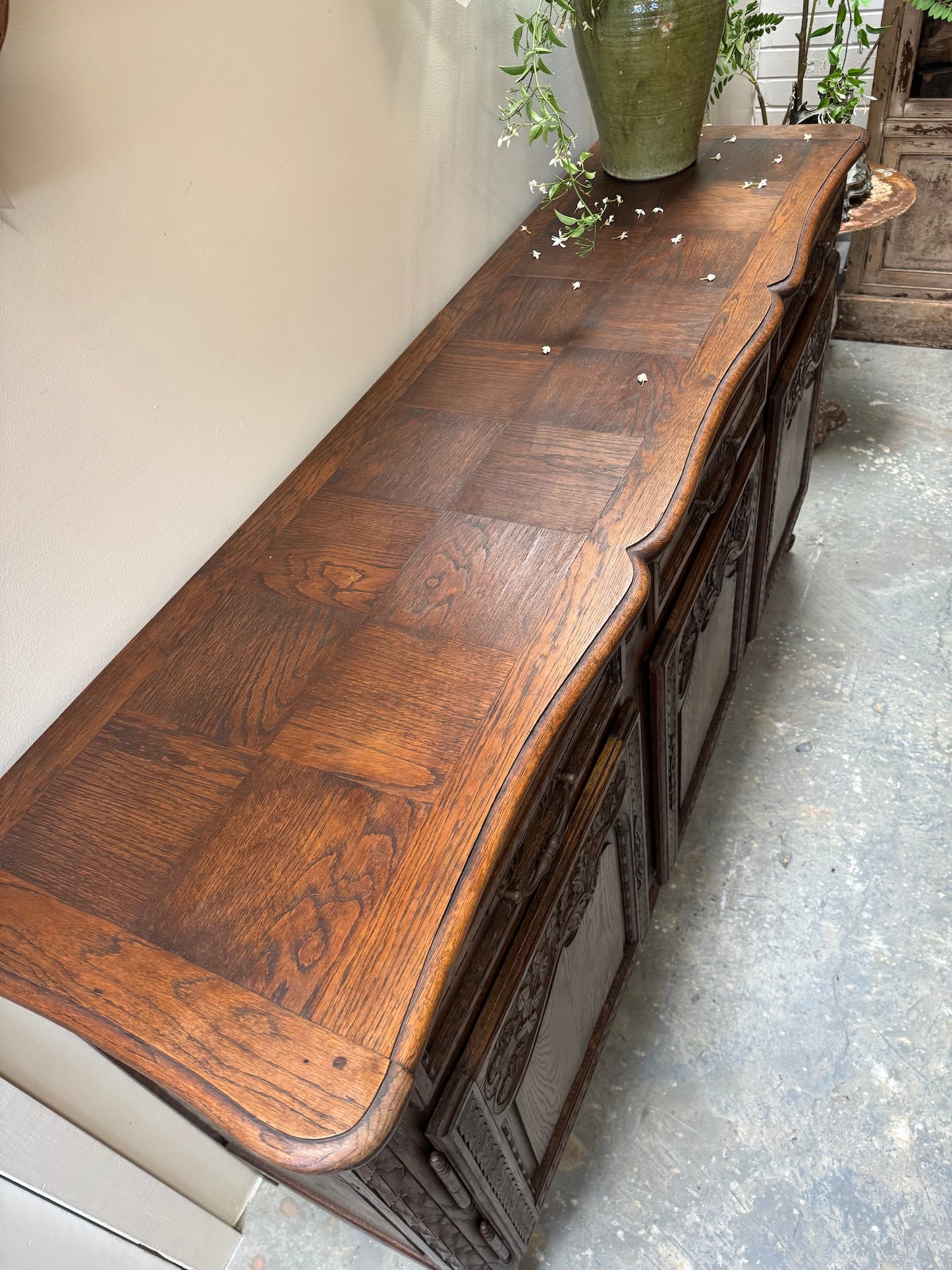 Antique French Oak Farmhouse Sideboard