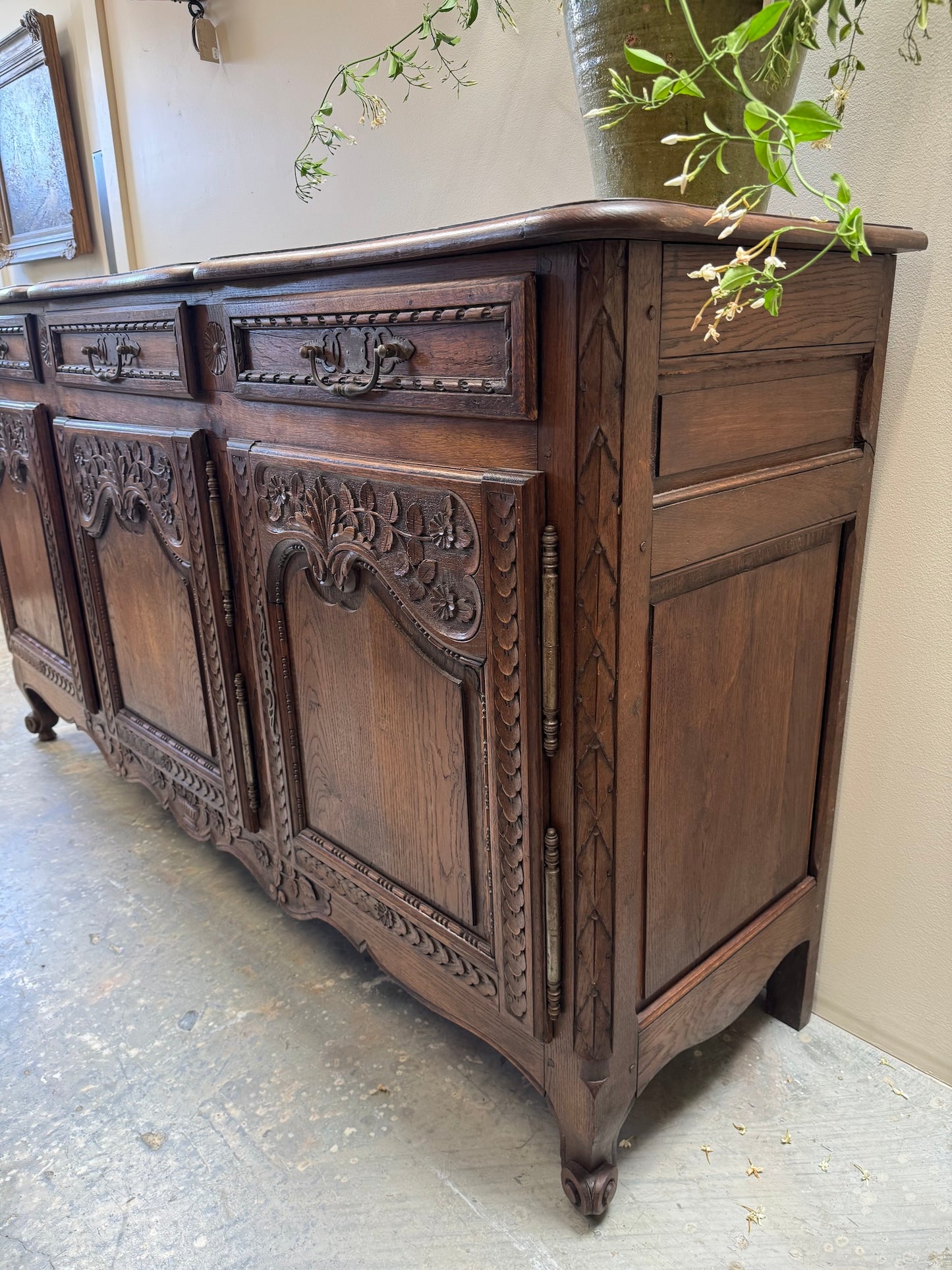 Antique French Oak Farmhouse Sideboard