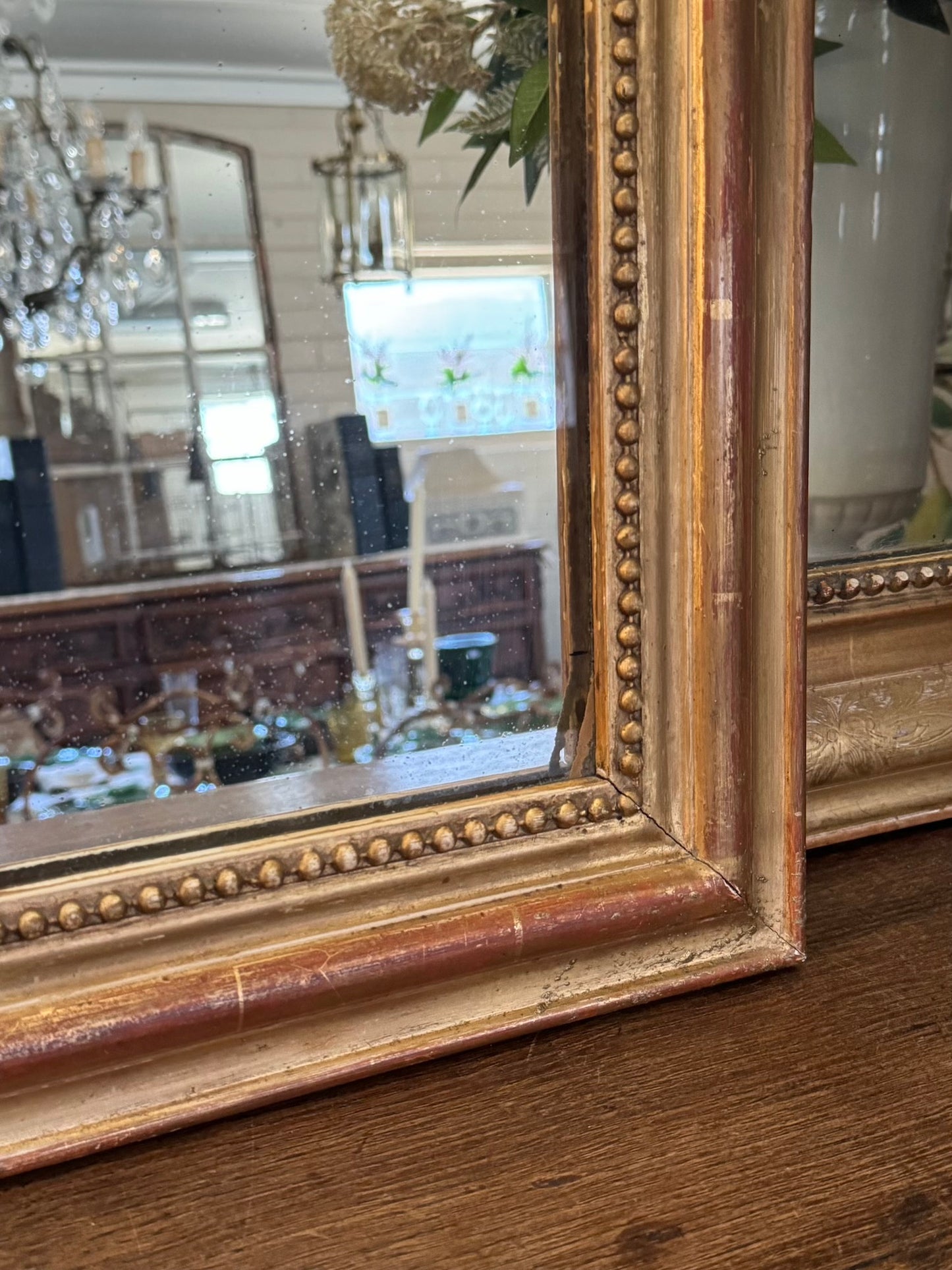 Antique French Petite Louis Phillipe Mirror