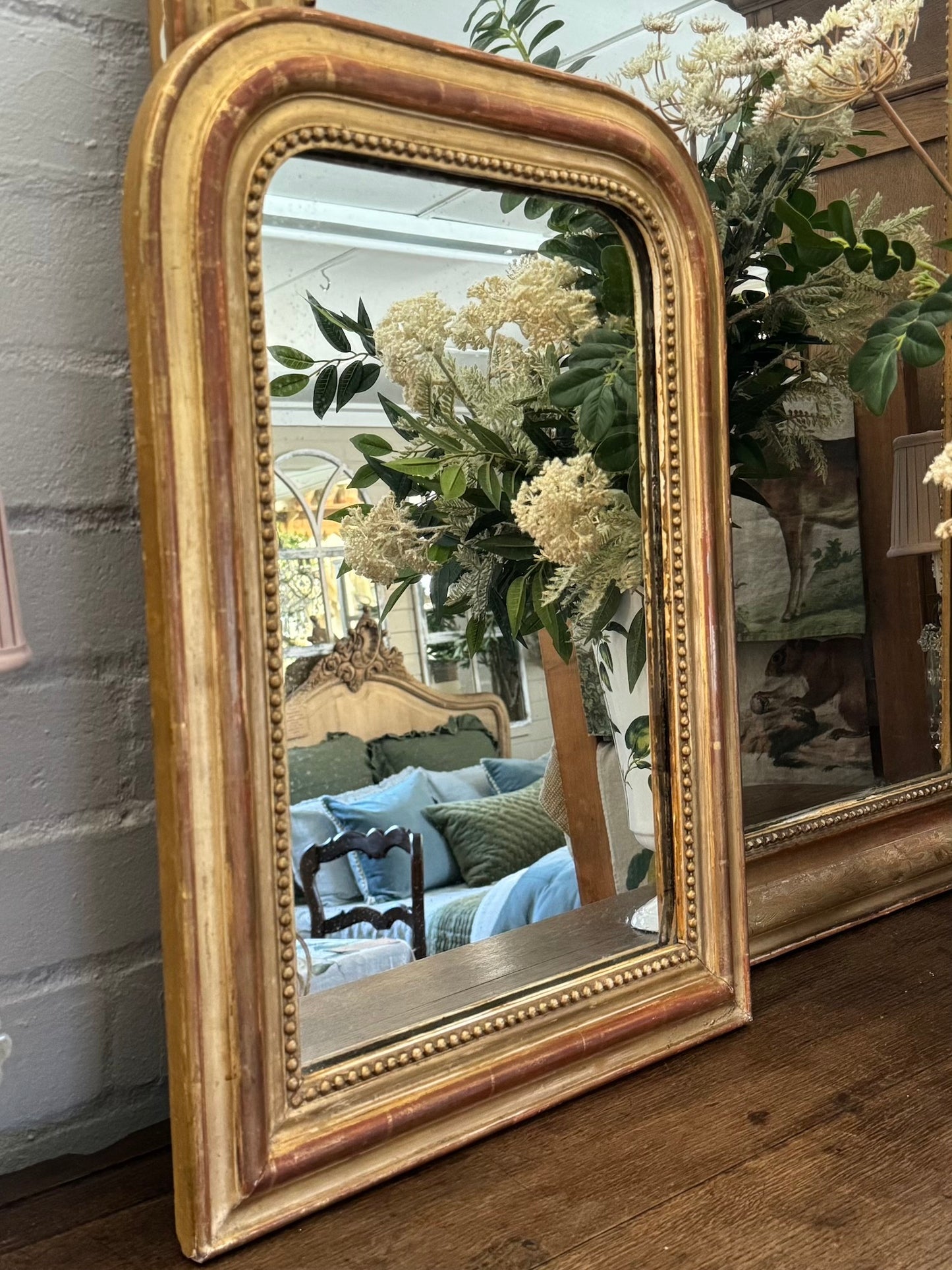 Antique French Petite Louis Phillipe Mirror