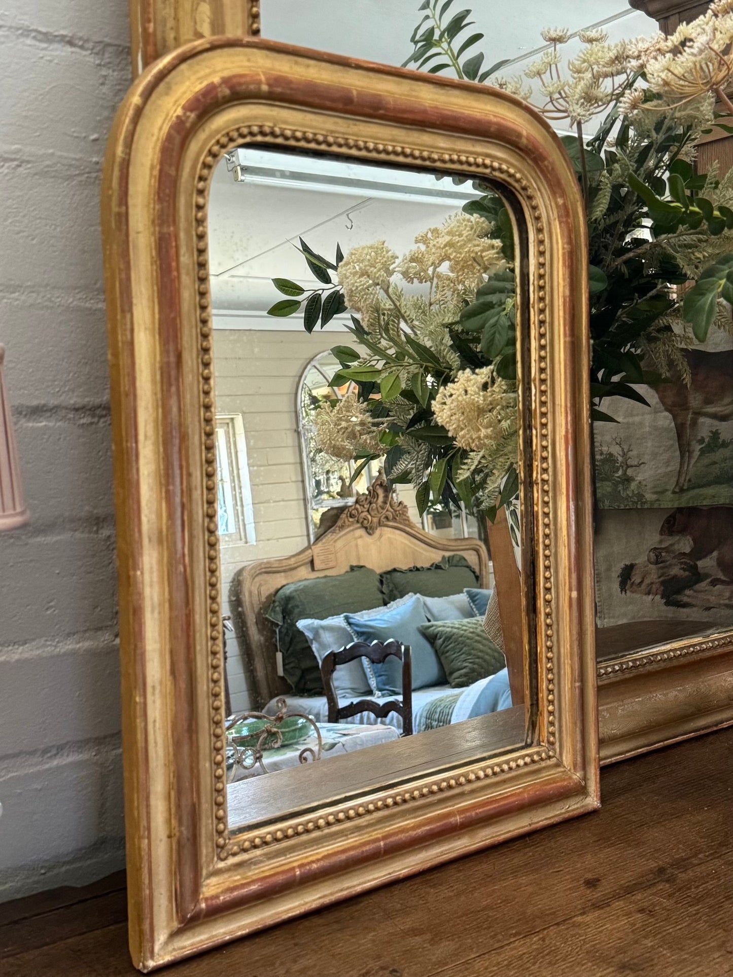 Antique French Petite Louis Phillipe Mirror