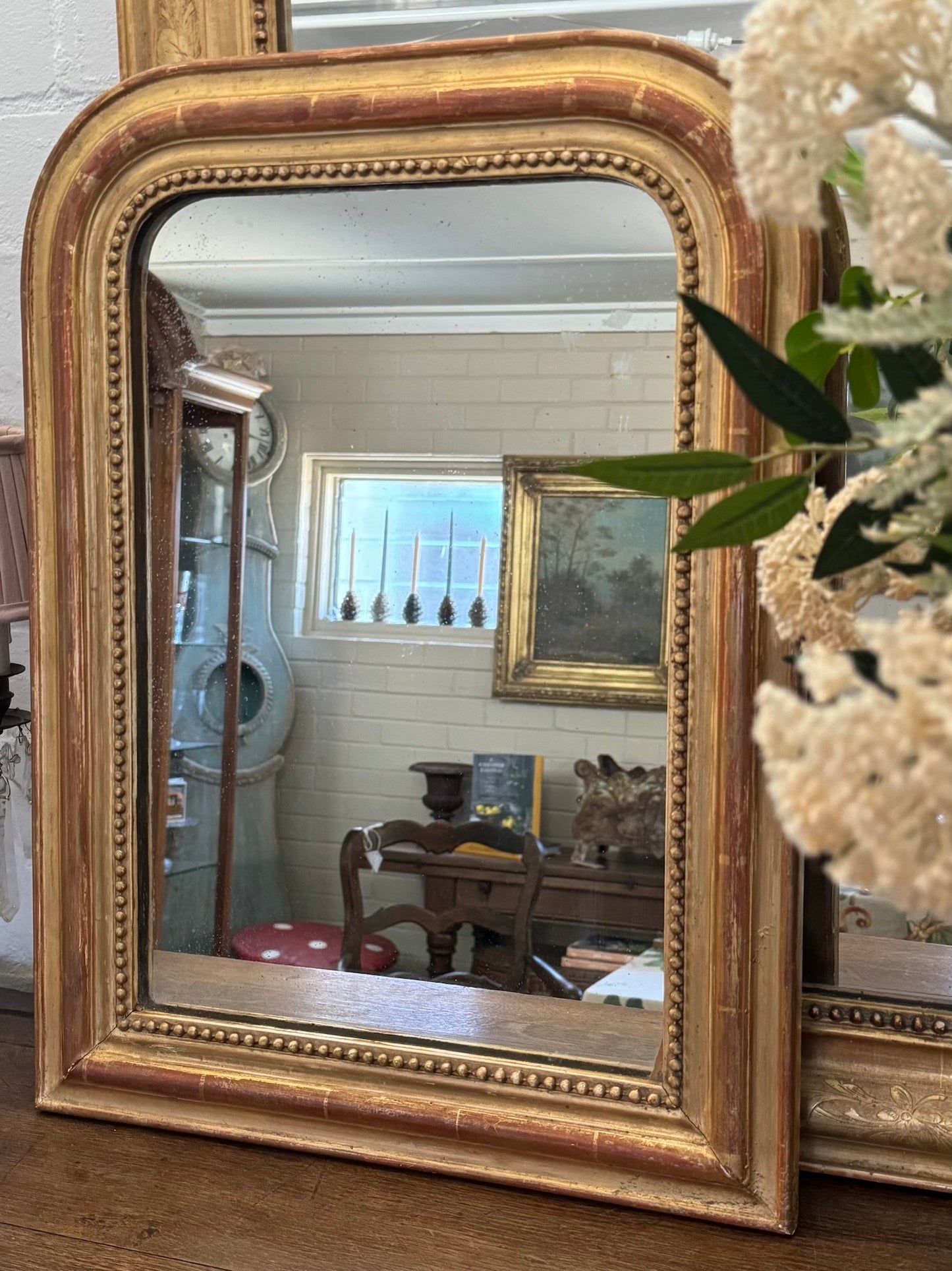 Antique French Petite Louis Phillipe Mirror