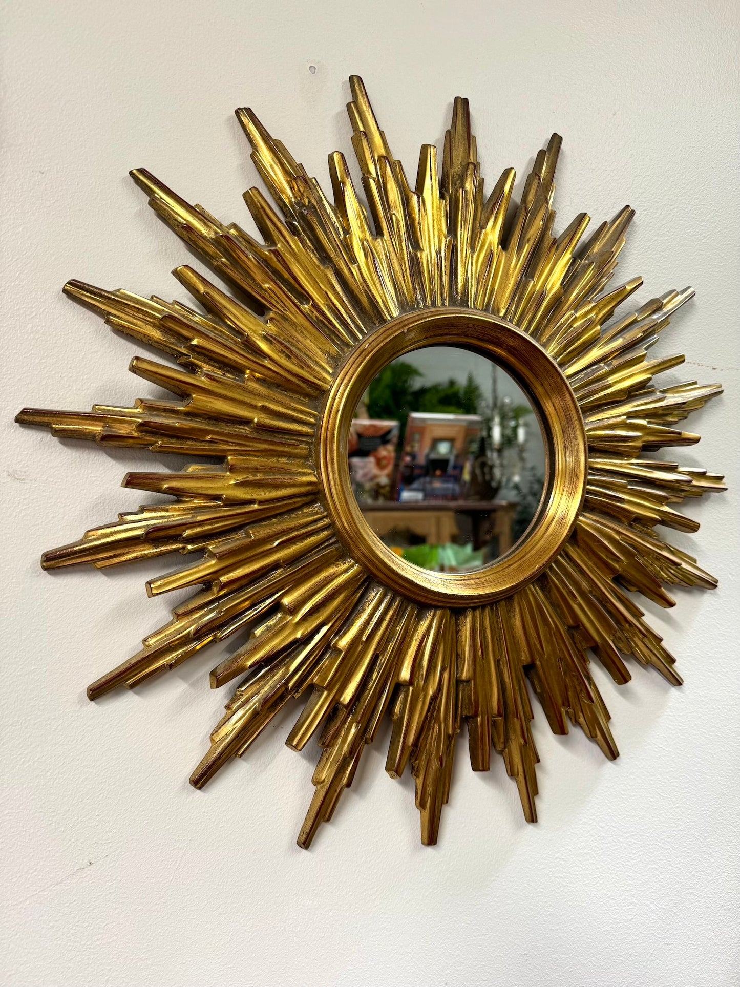 Vintage French Gold Sunburst Mirror II