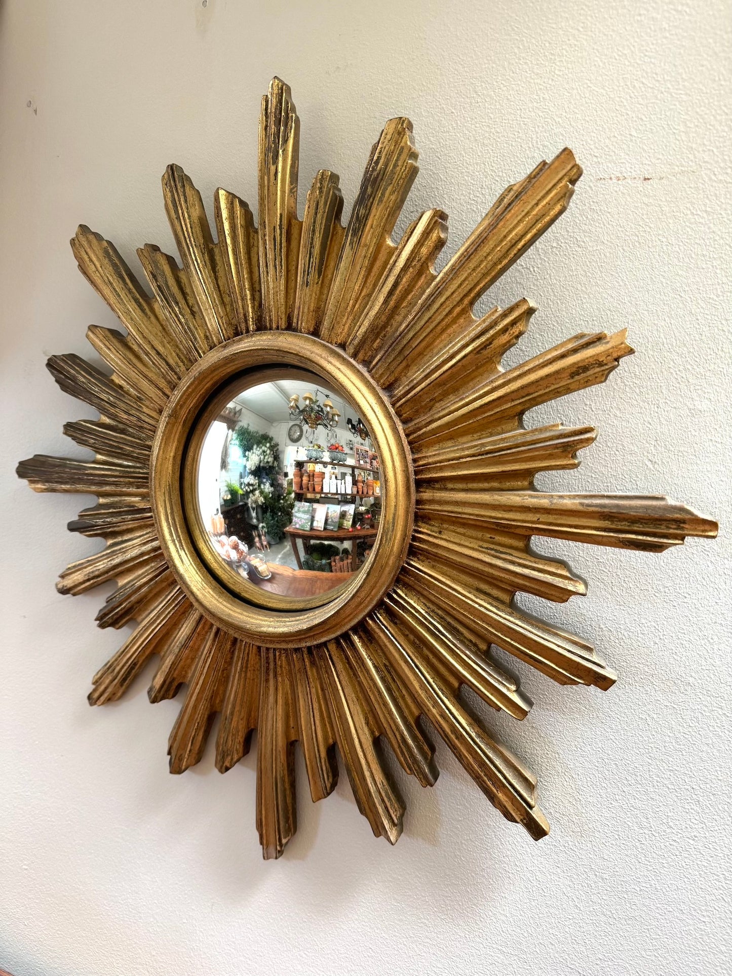 Vintage French Sunburst Mirror