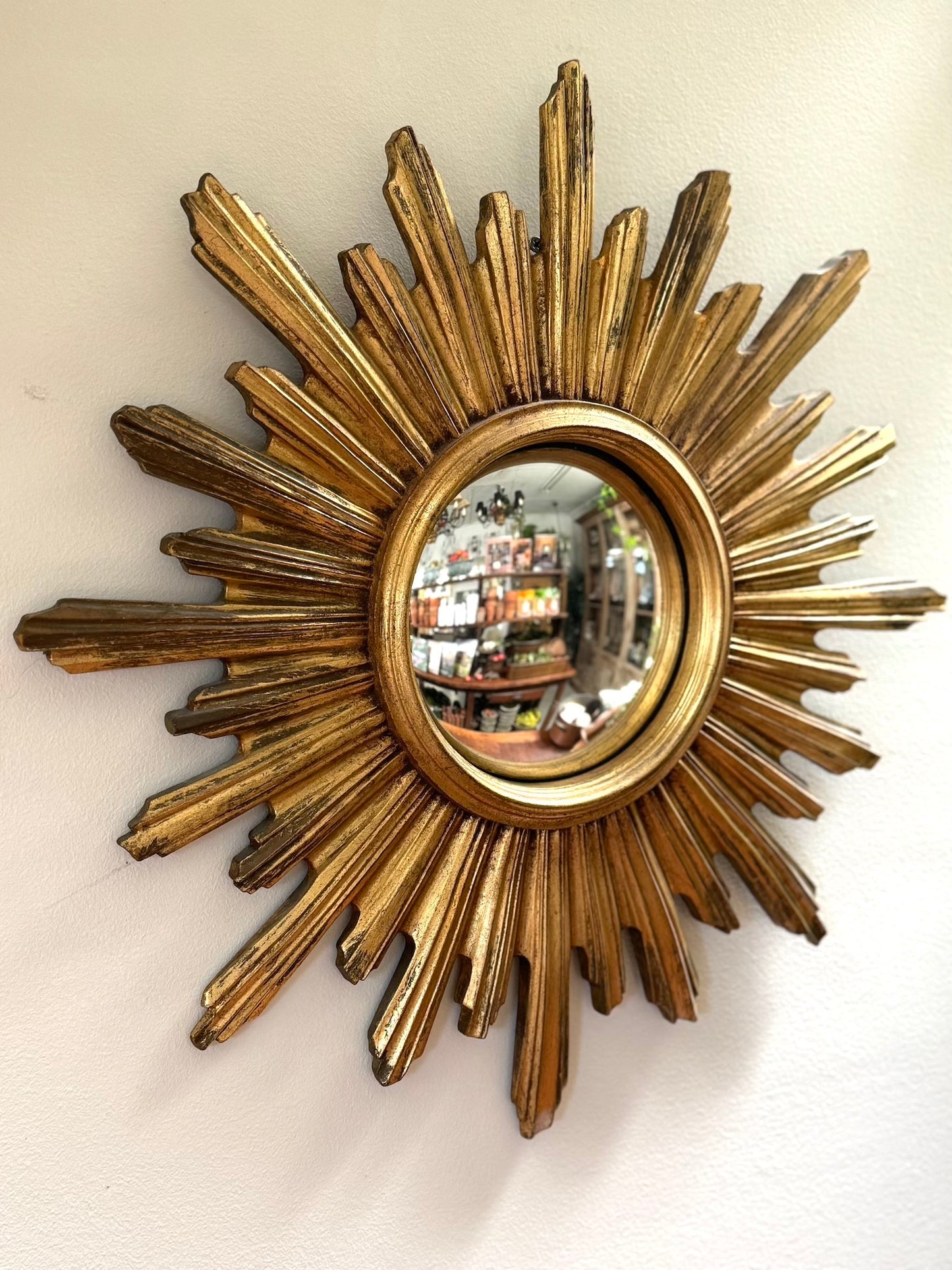 Vintage French Sunburst Mirror