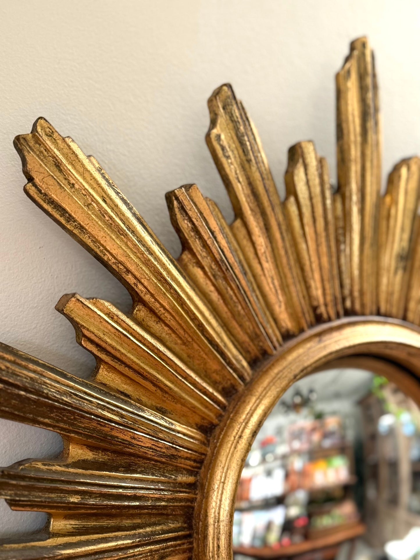 Vintage French Sunburst Mirror
