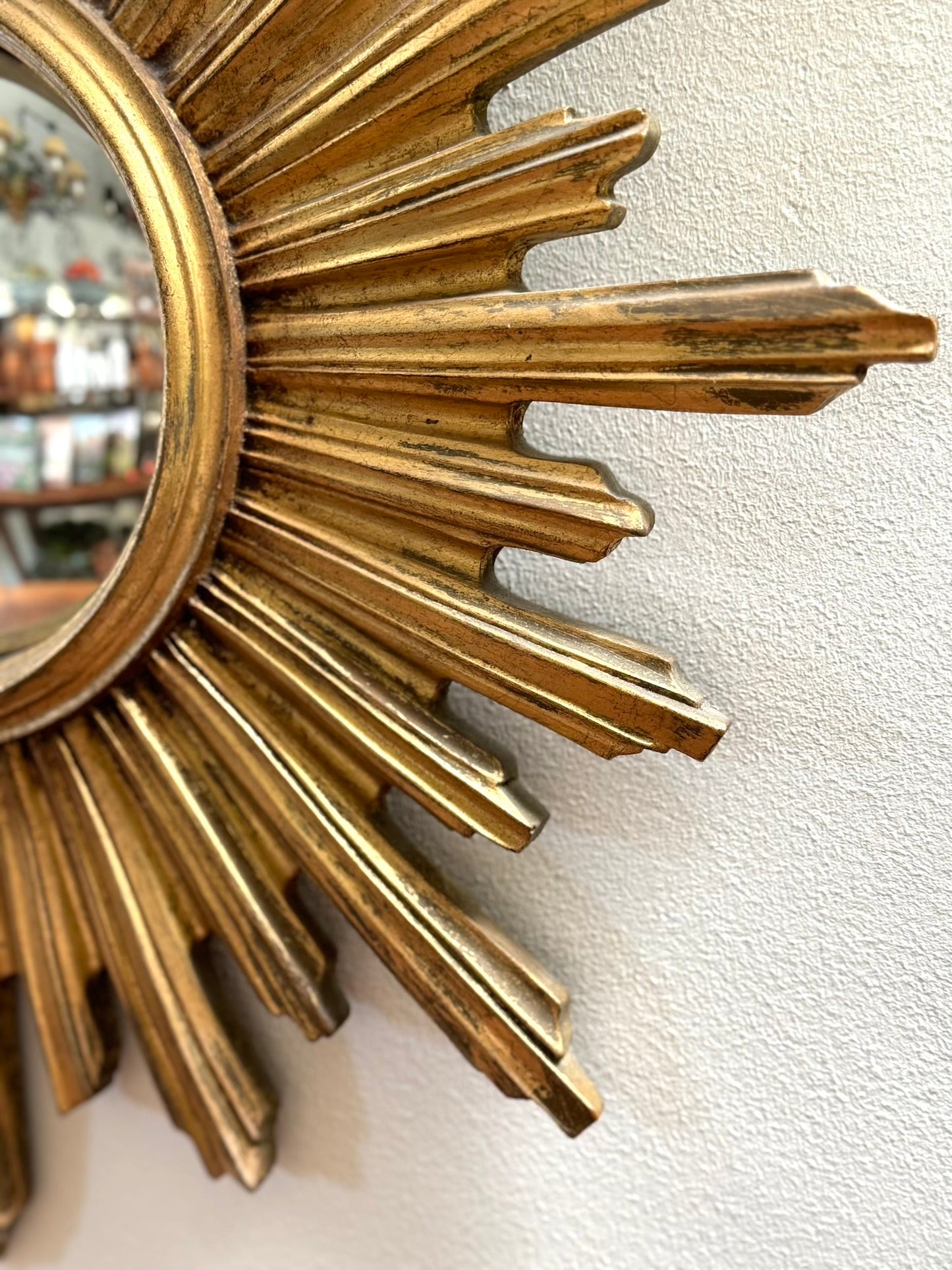 Vintage French Sunburst Mirror