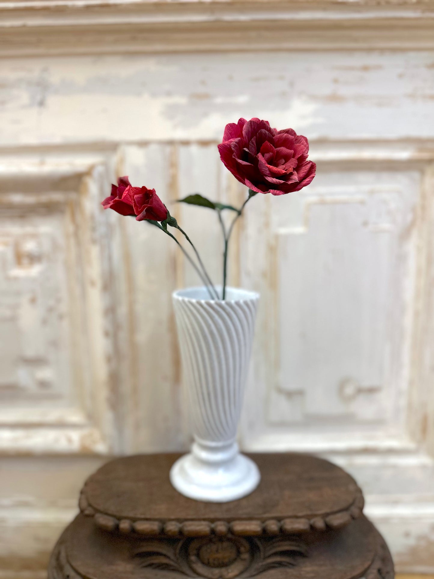 Delicate Handmade Paper Wild Rose