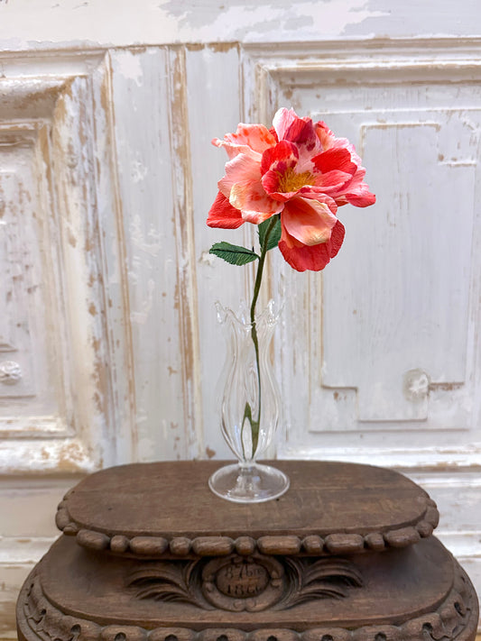 Delicate Handmade Pink Paper Rose