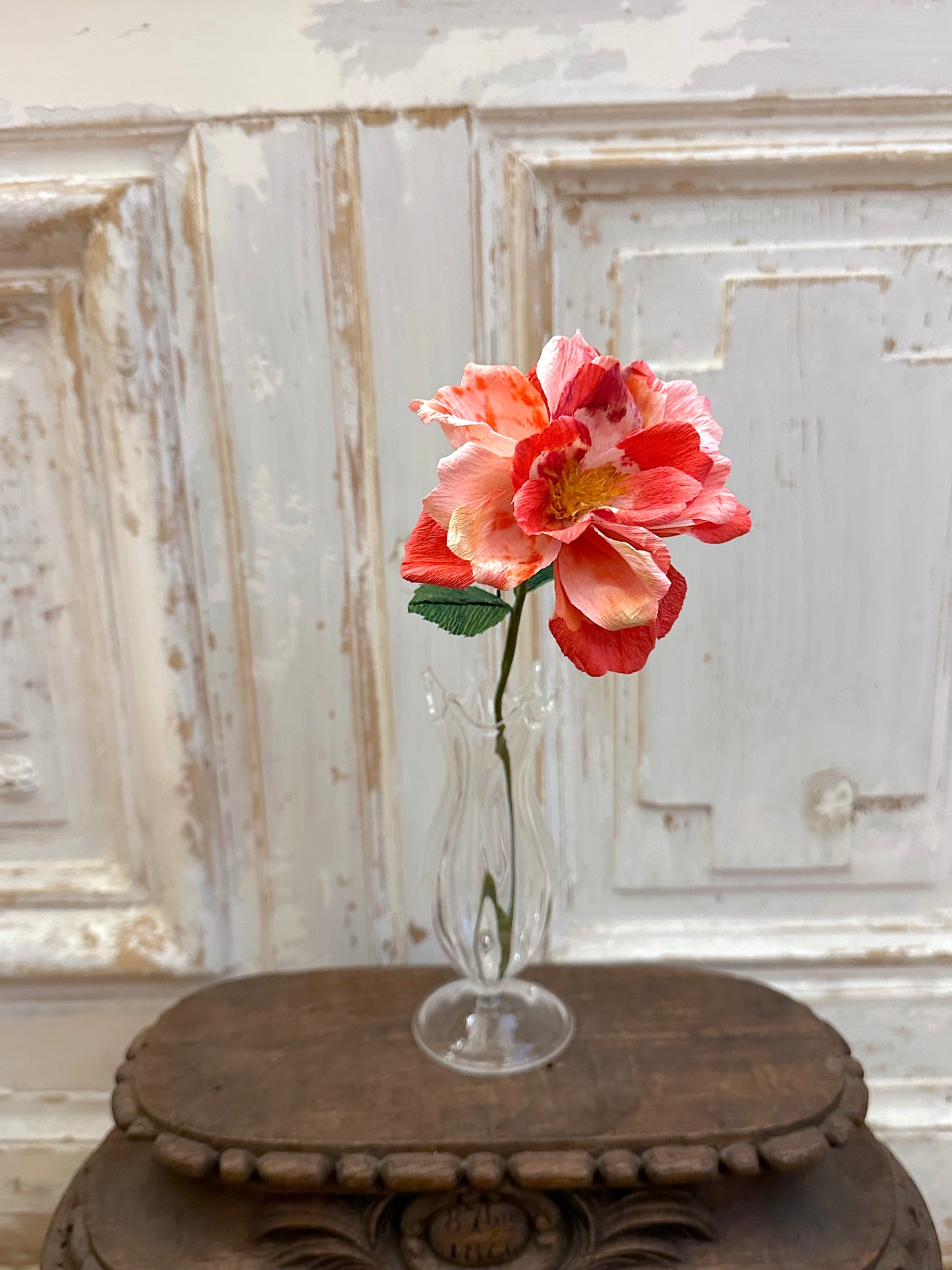 Delicate Handmade Pink Paper Rose