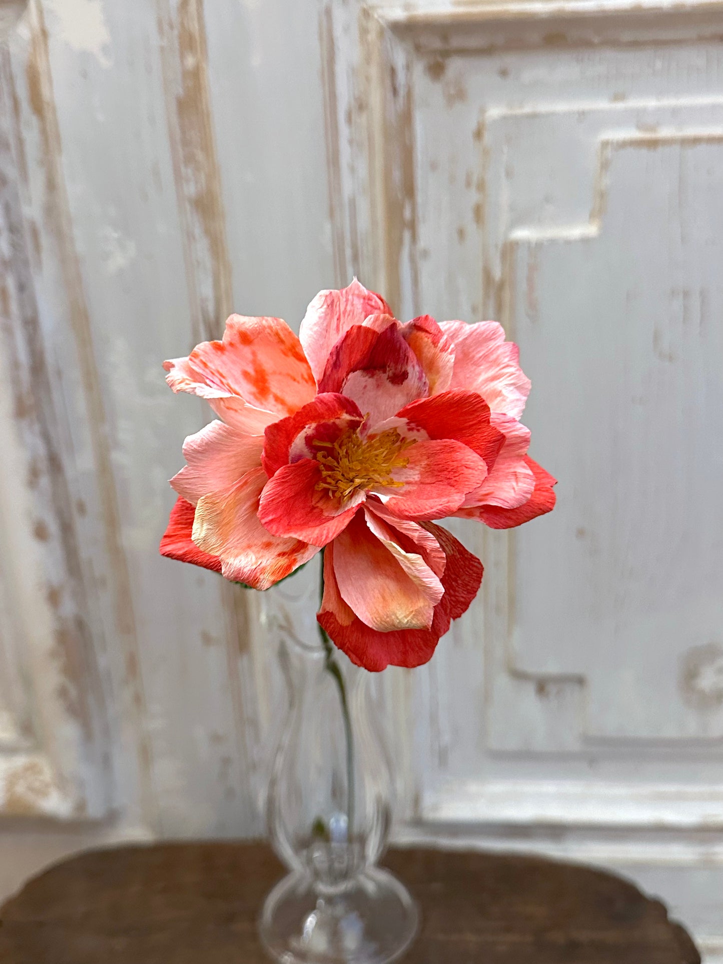 Delicate Handmade Pink Paper Rose