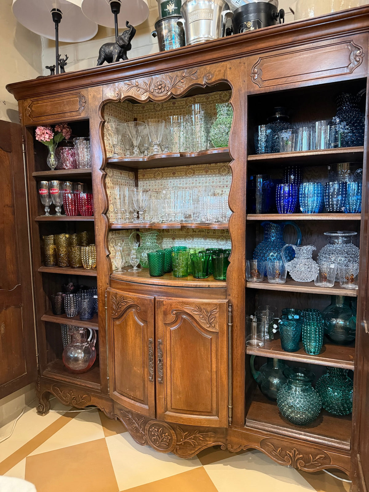 Antique French Walnut Louis XVI Style Bibliotheque