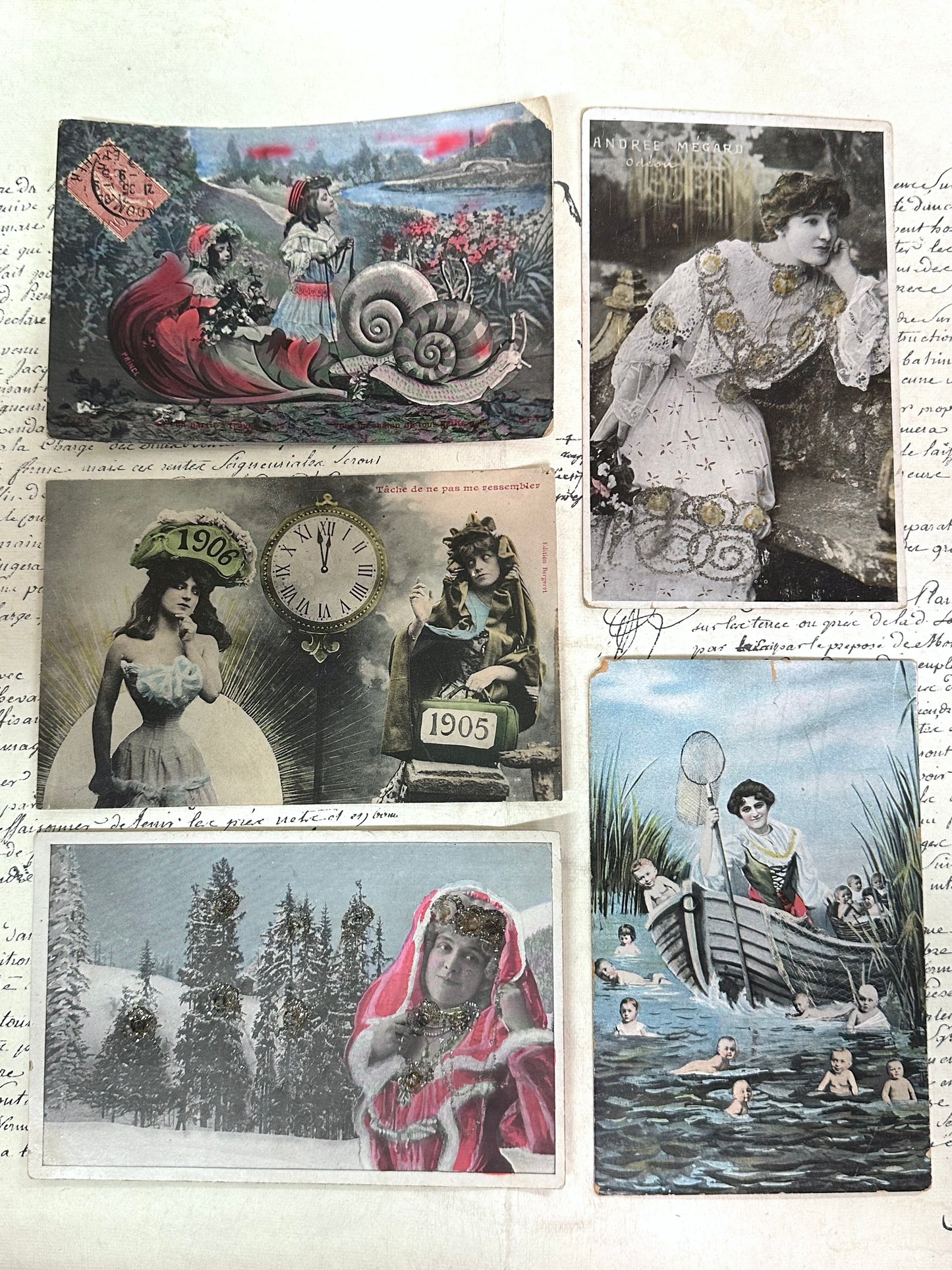 Antique French Postcards - Set 18
