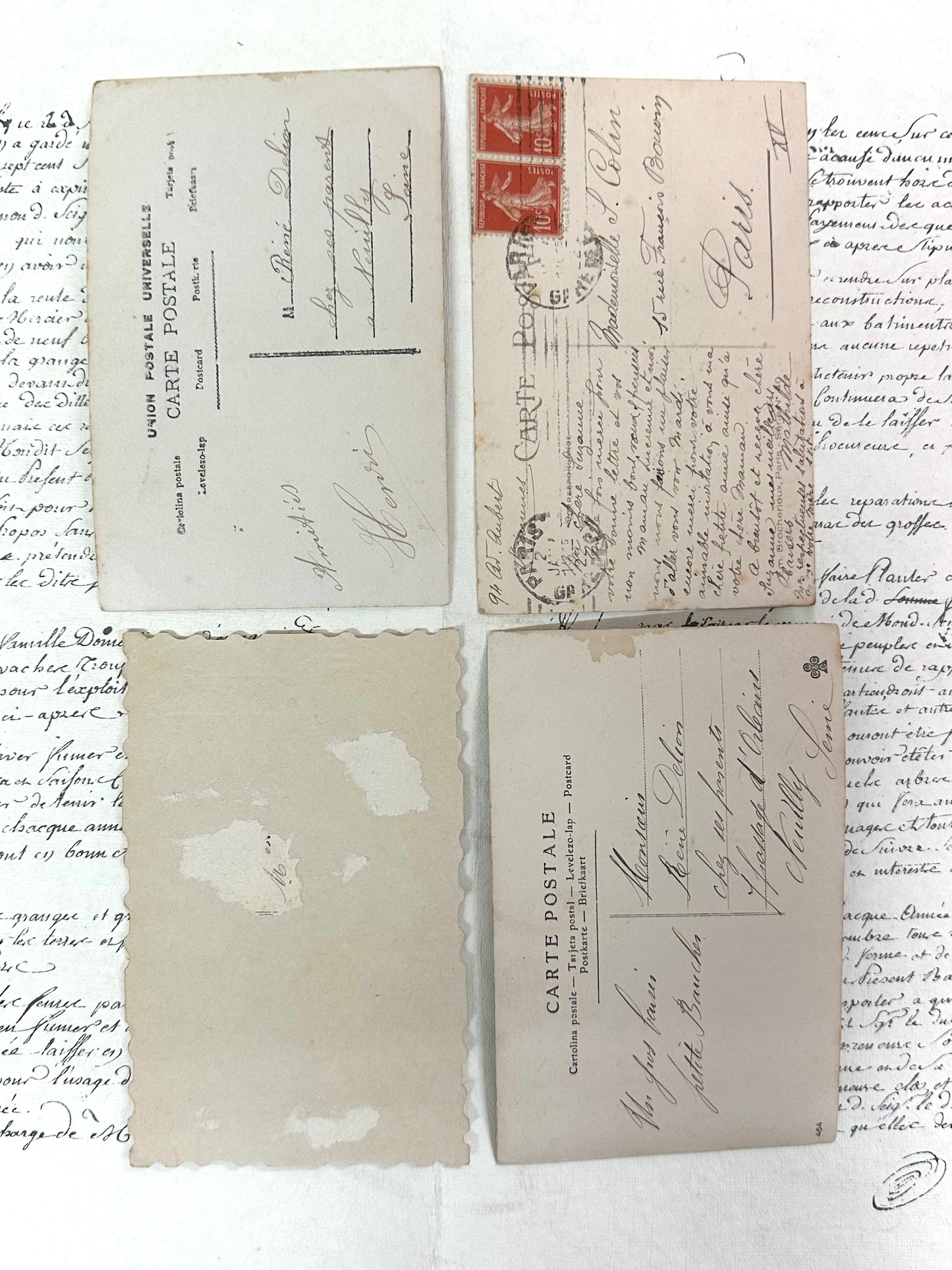 Antique French Postcards - Set 21