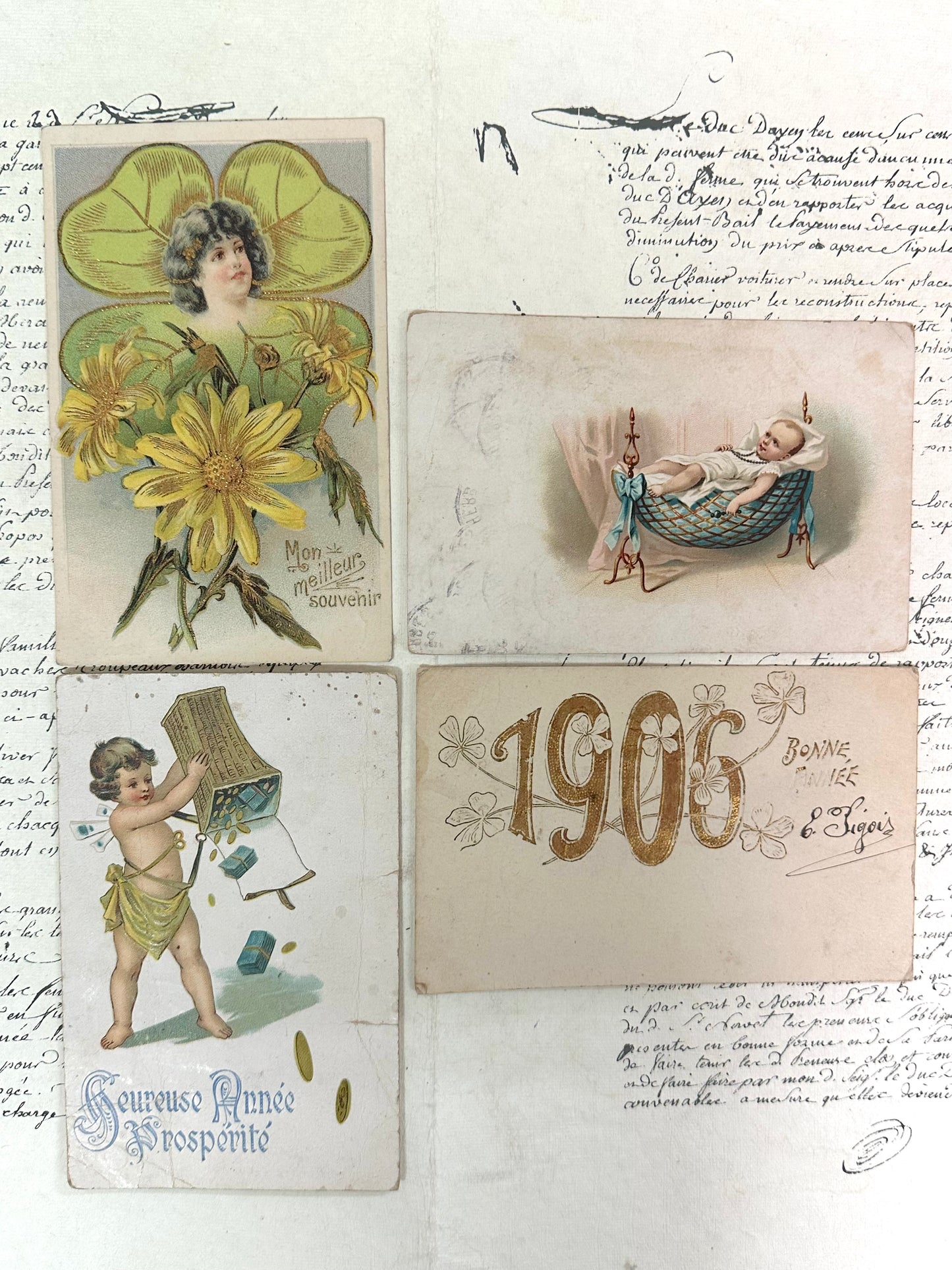 Antique French Postcards - Set 23