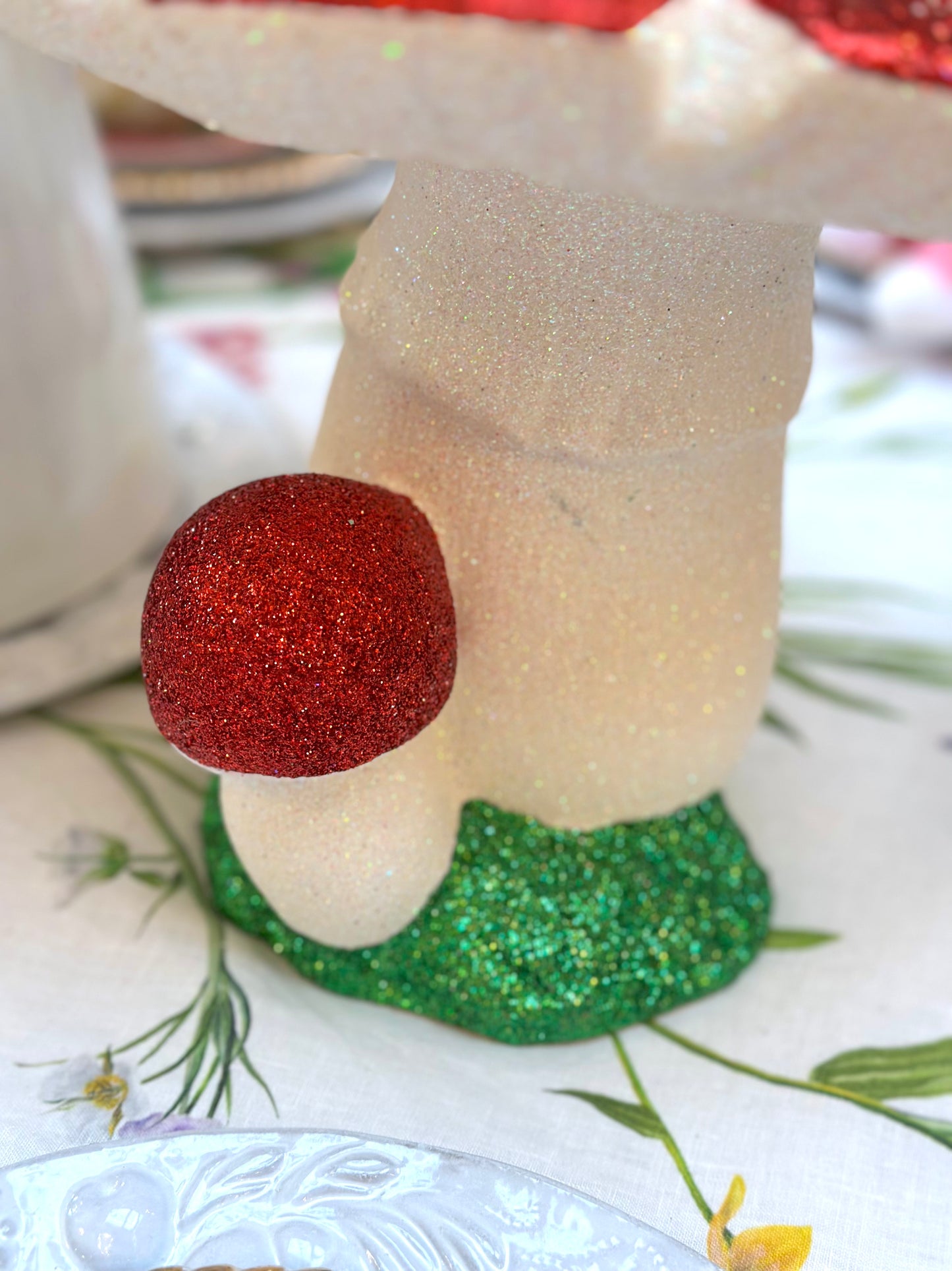 Glitter Mushroom Cluster - Large