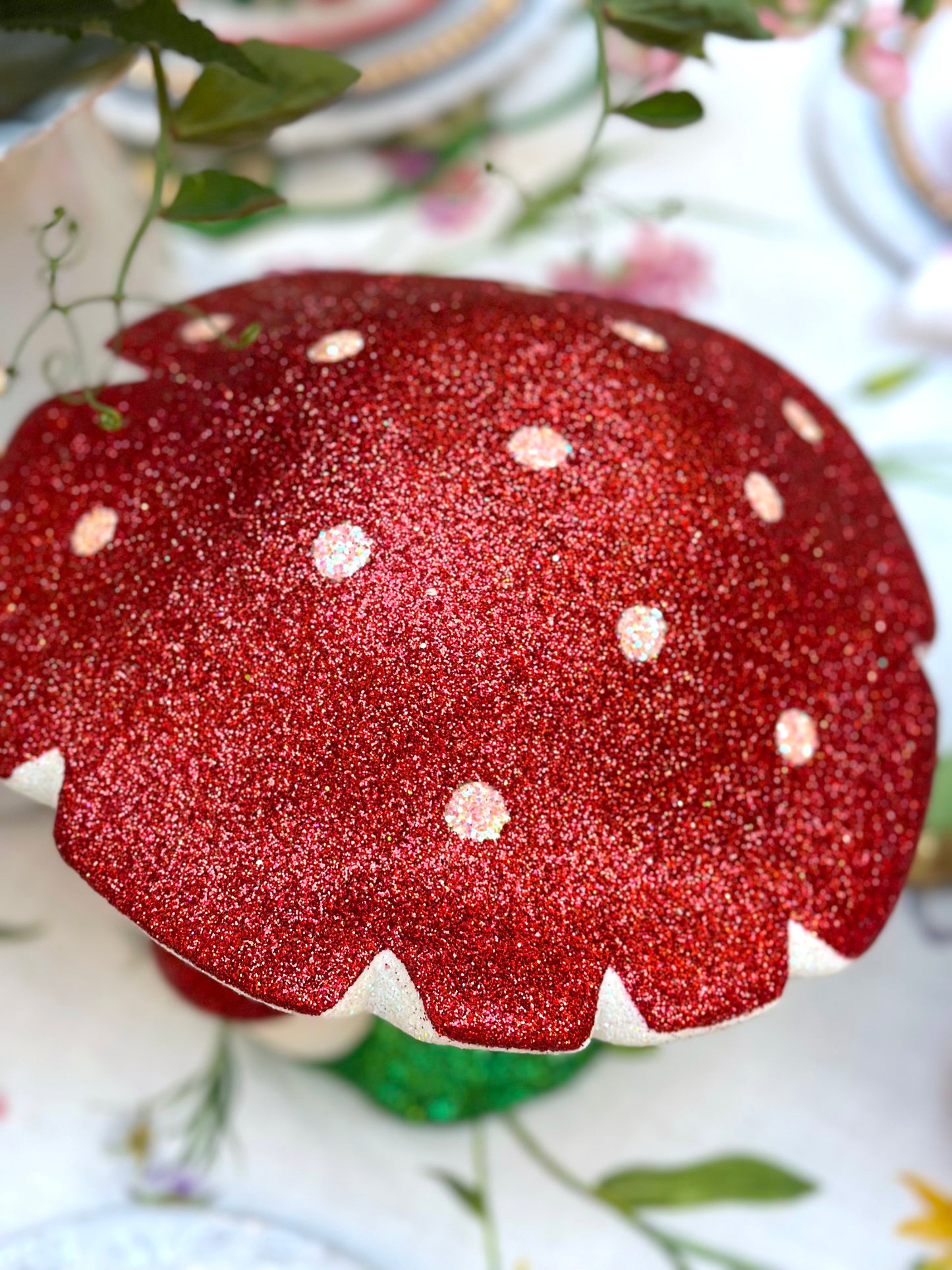 Glitter Mushroom Cluster - Large