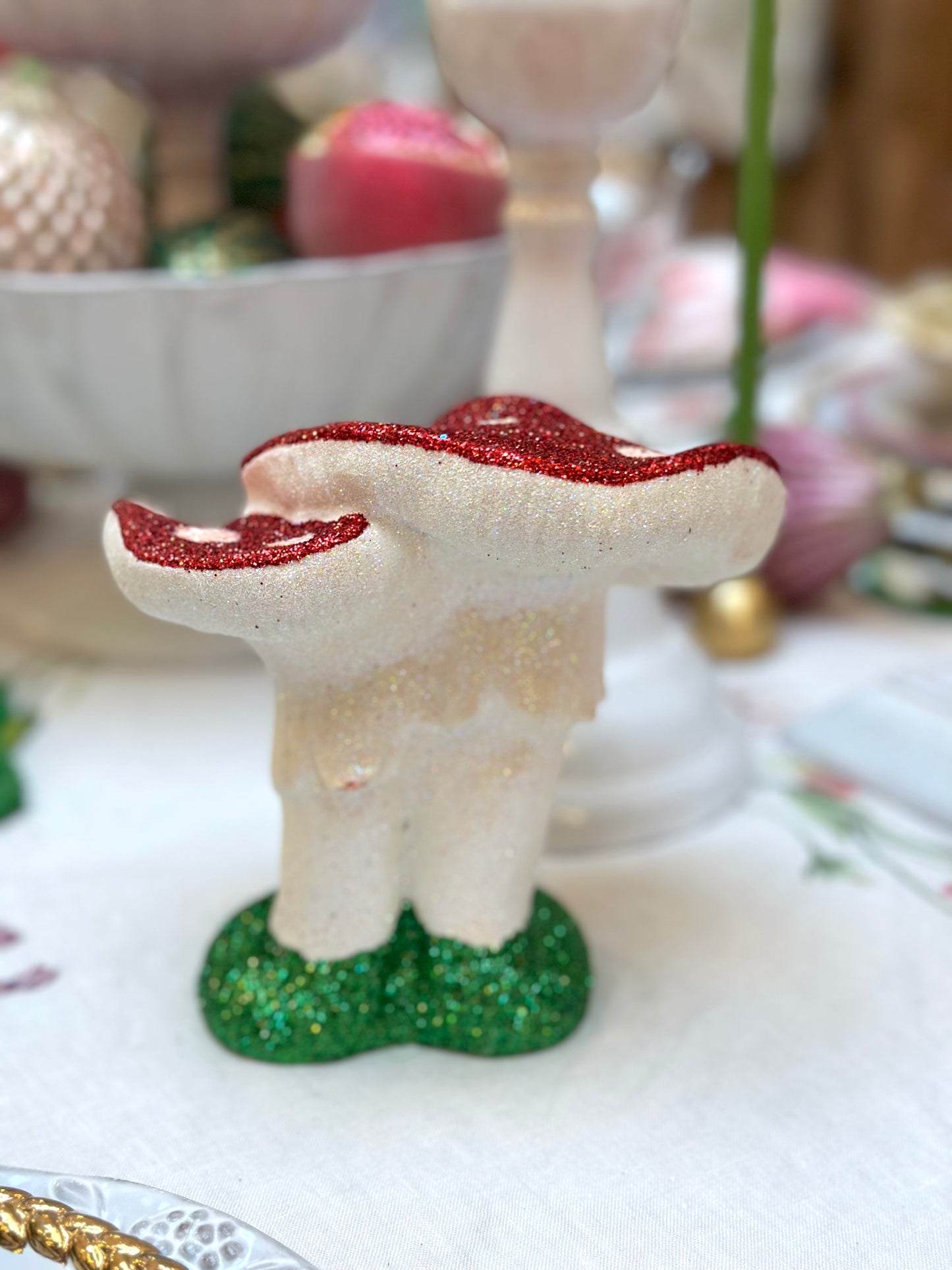 Glitter Mushroom Cluster - Small