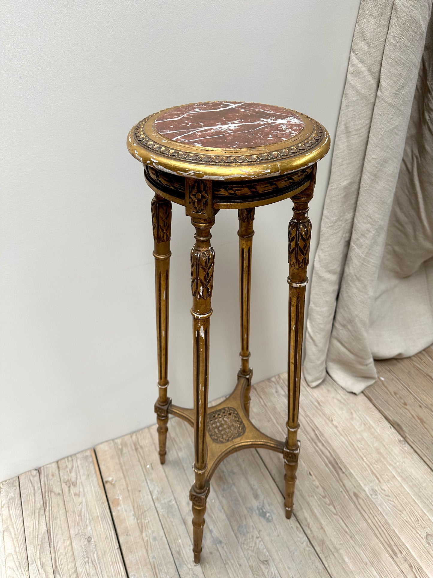 Antique French Louis XVI Gilt Selette