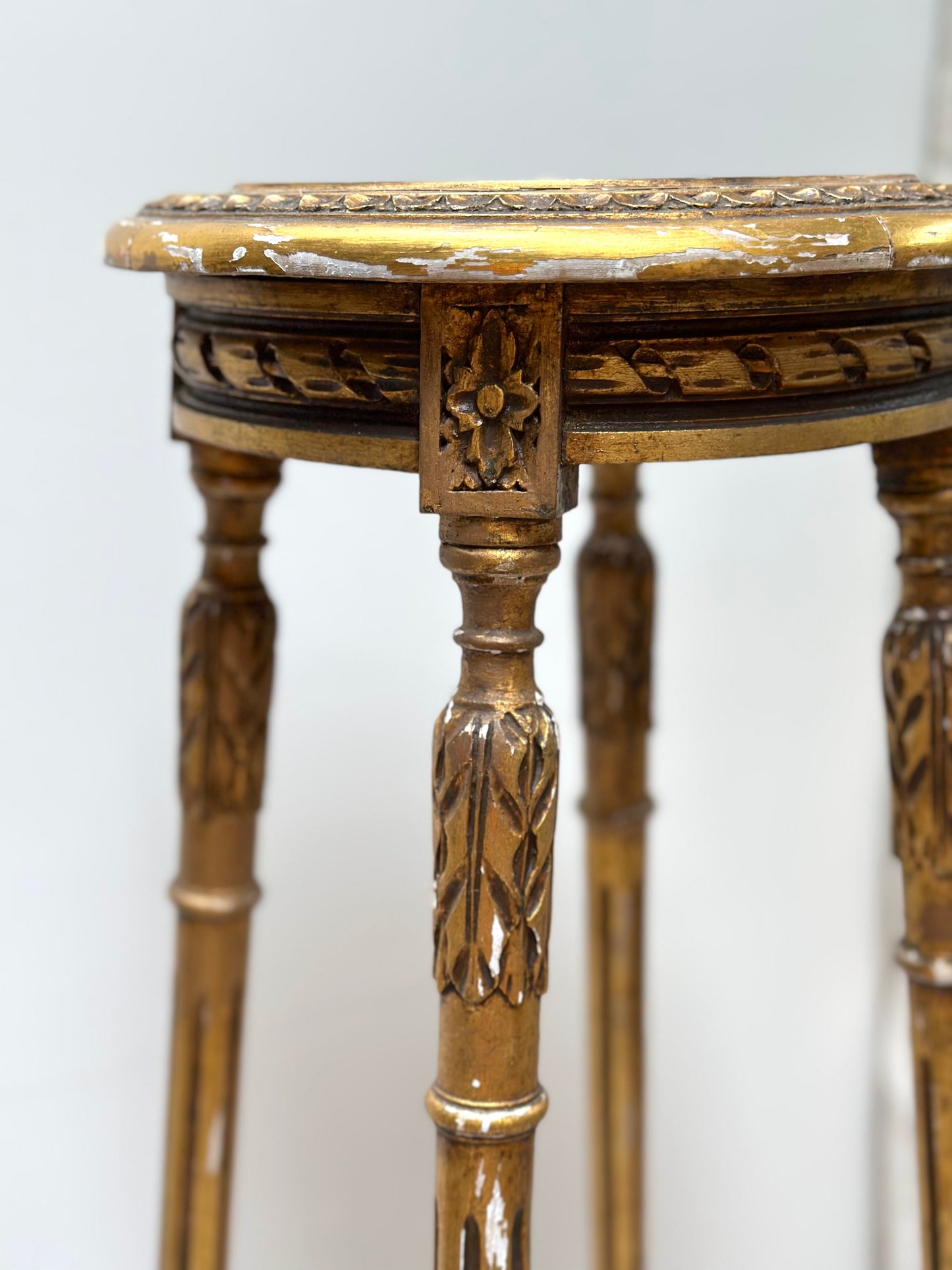 Antique French Louis XVI Gilt Selette