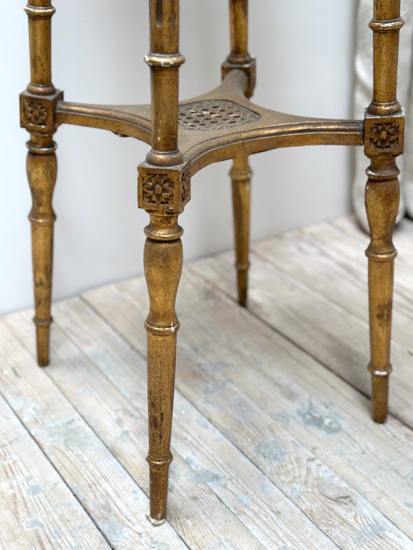 Antique French Louis XVI Gilt Selette