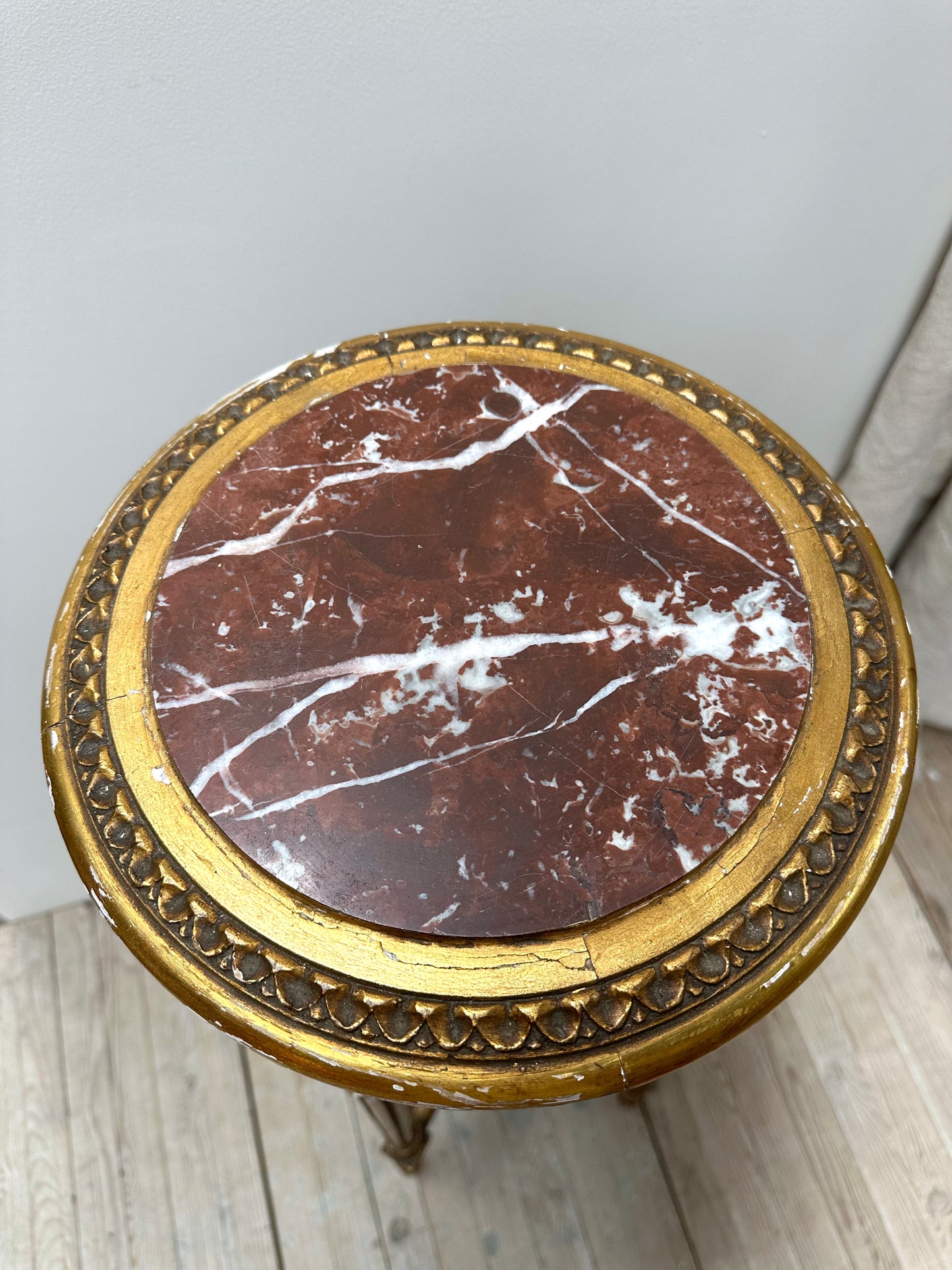 Antique French Louis XVI Gilt Selette