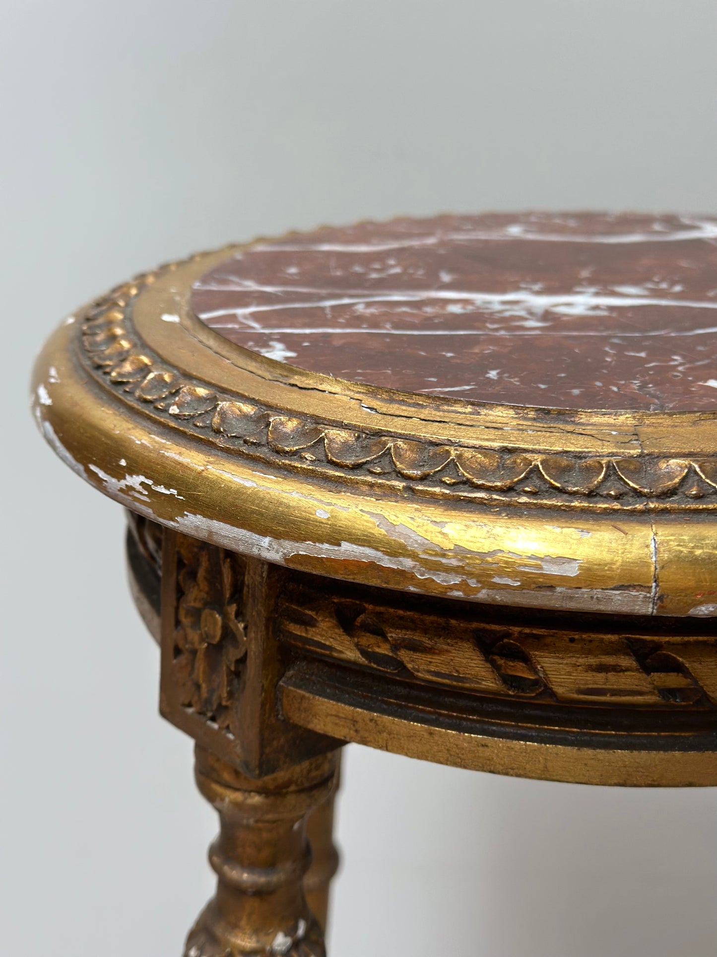 Antique French Louis XVI Gilt Selette