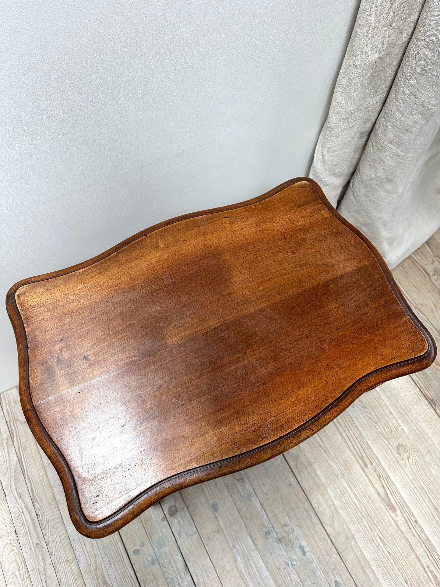 Antique French Louis XV Side Table with Drawer