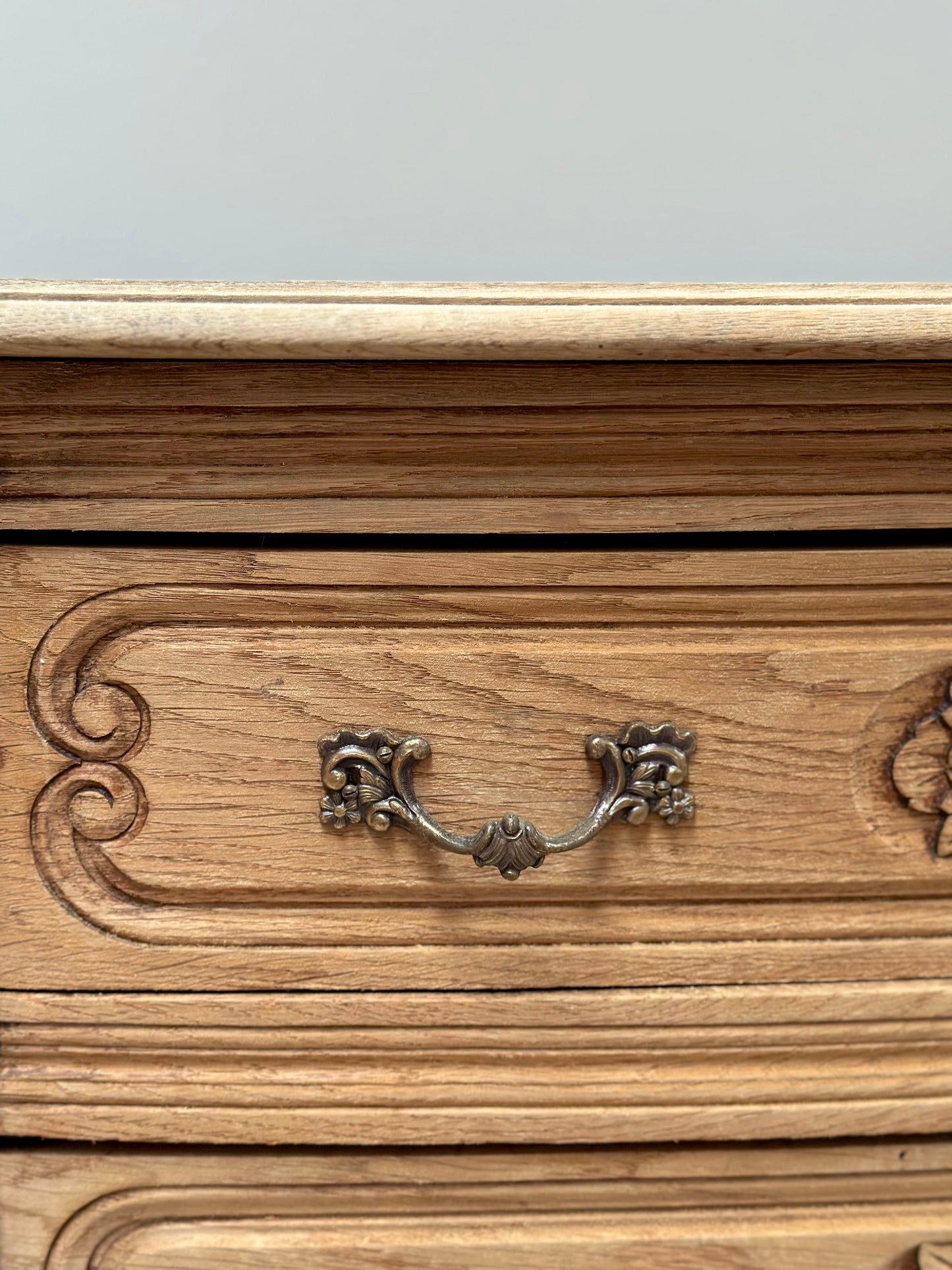 Antique French Louis XV 3 Drawer Commode