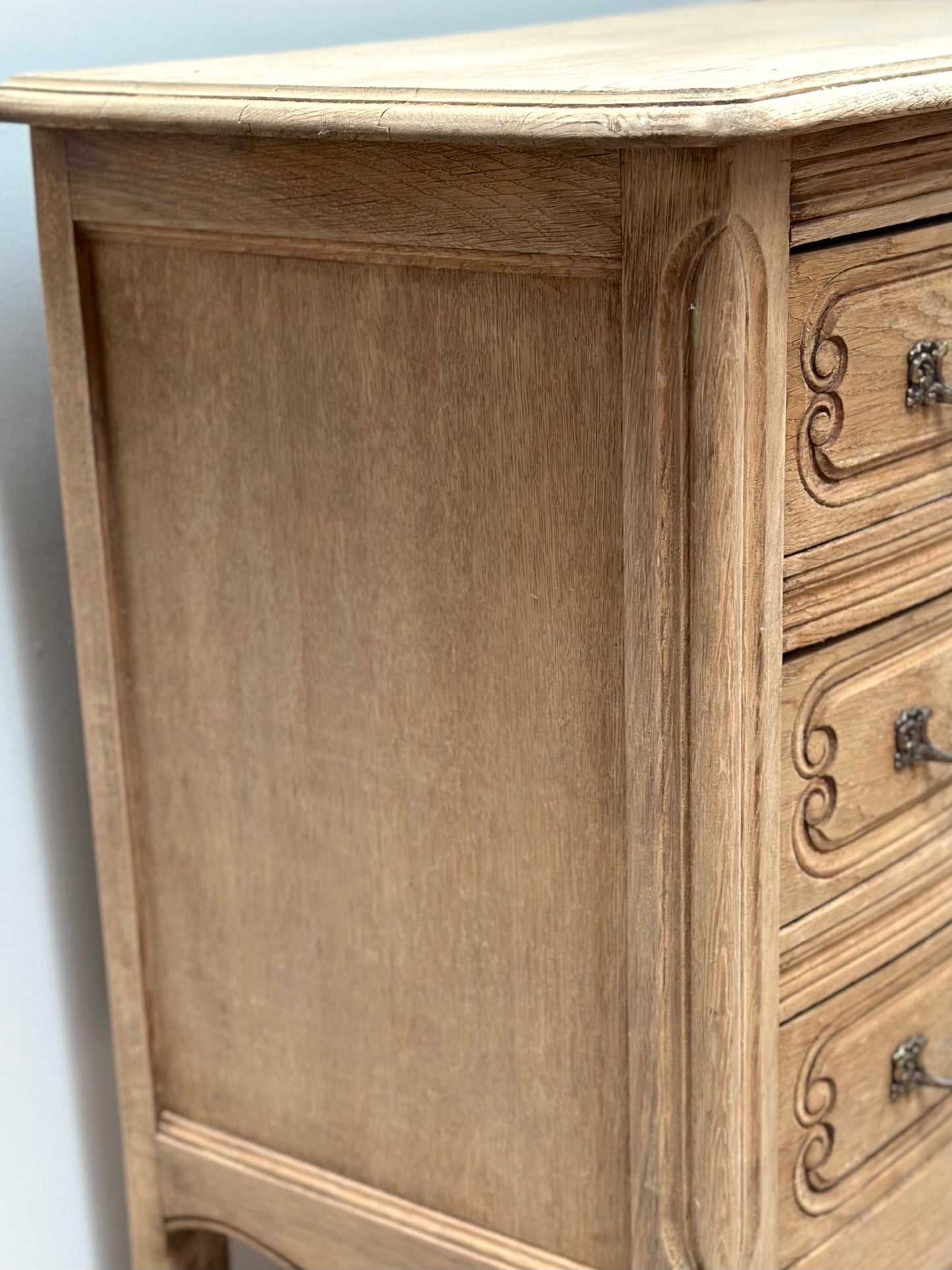 Antique French Louis XV 3 Drawer Commode