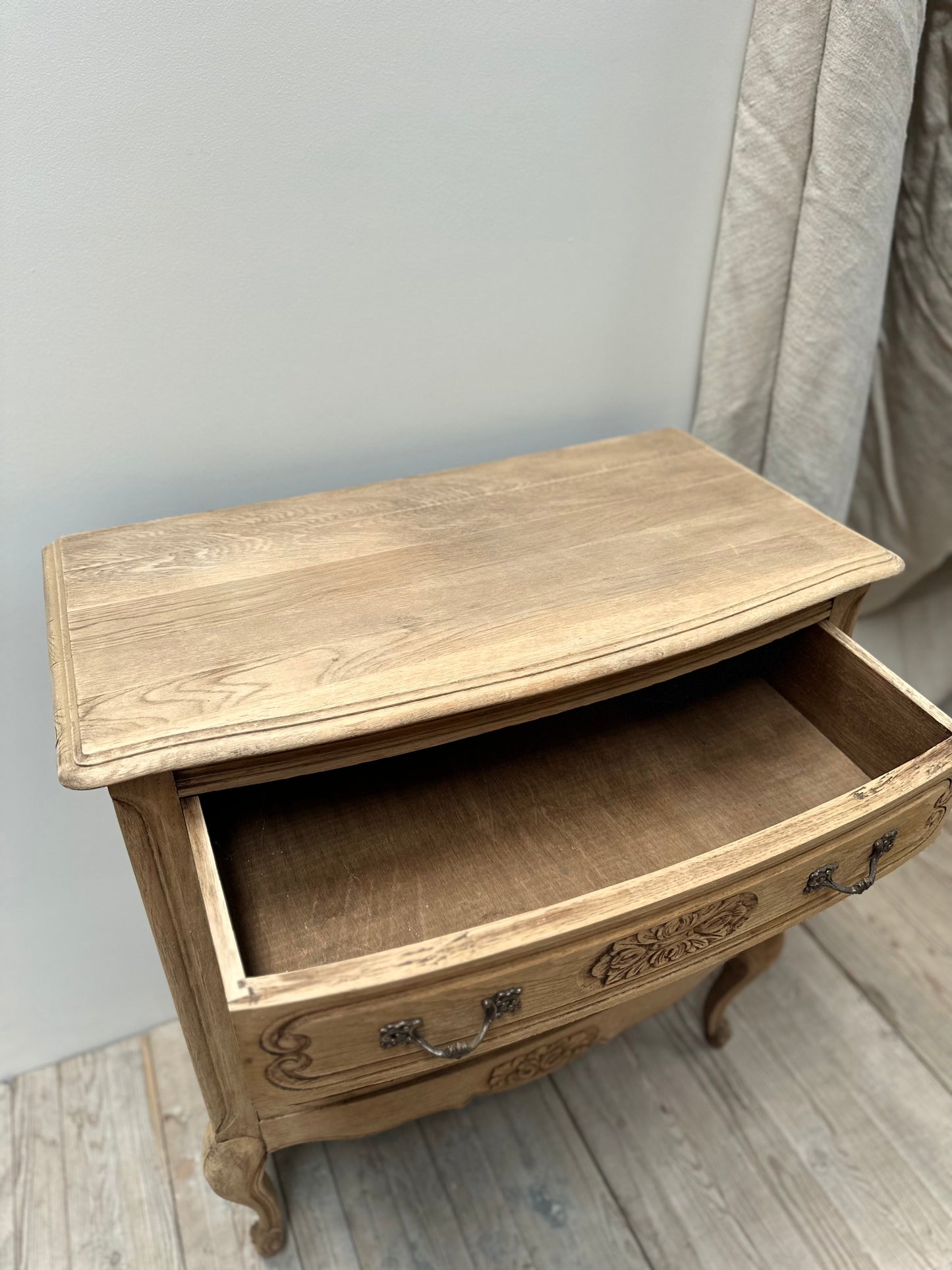 Antique French Louis XV 3 Drawer Commode